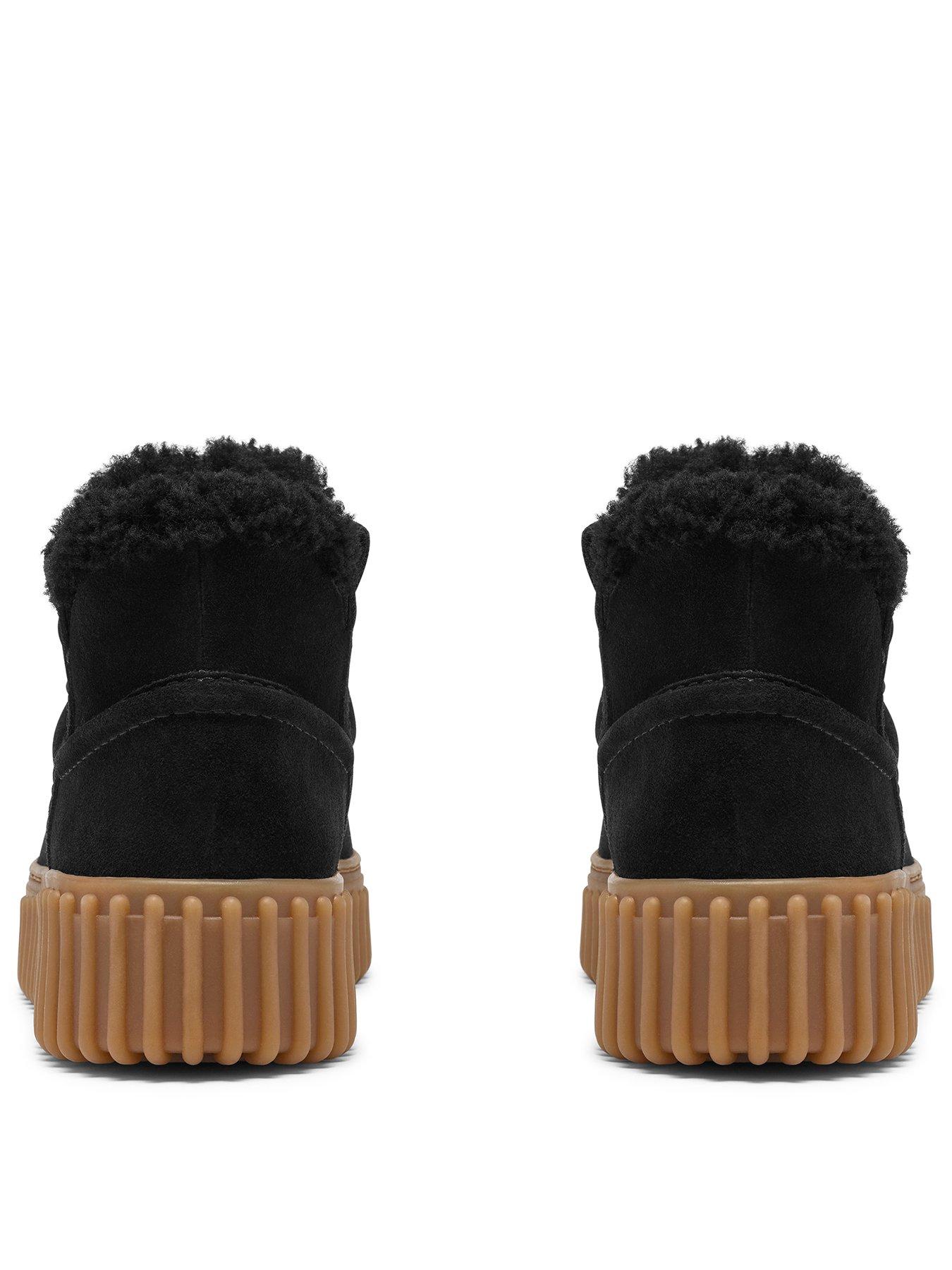 Image 3 of 6 of Clarks Black Fur Lined Torhill Warm Boot