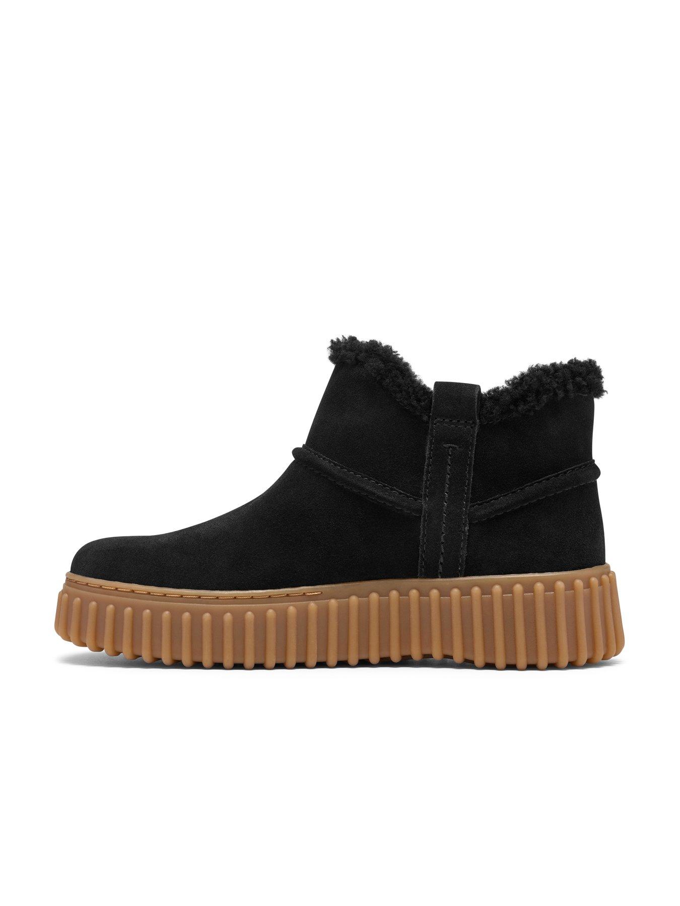 Image 6 of 6 of Clarks Black Fur Lined Torhill Warm Boot