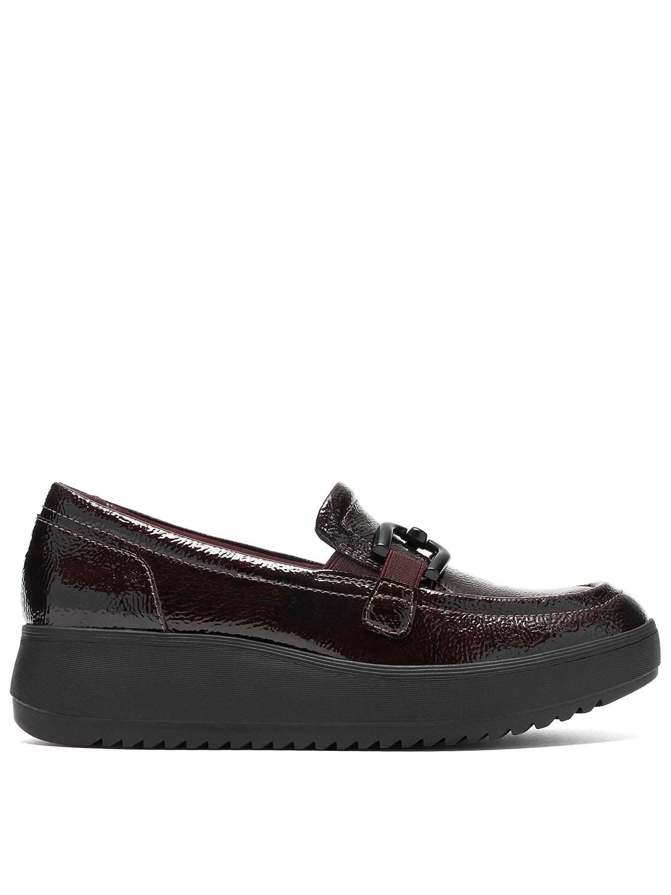 Clarks Zylah Top Burgundy Loafer