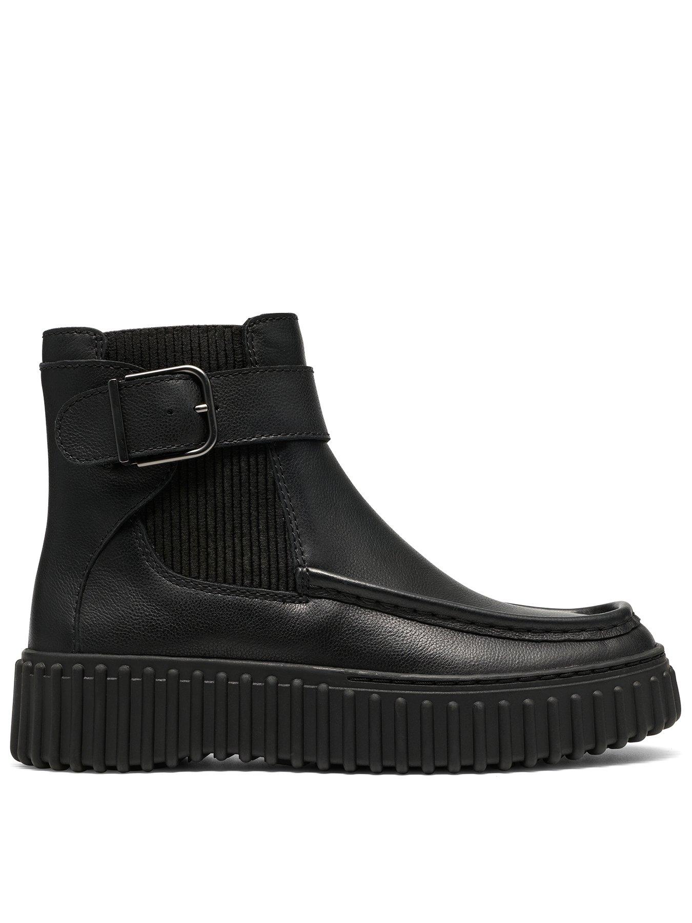 Image 1 of 6 of Clarks Torhill Buckle Boot - Black