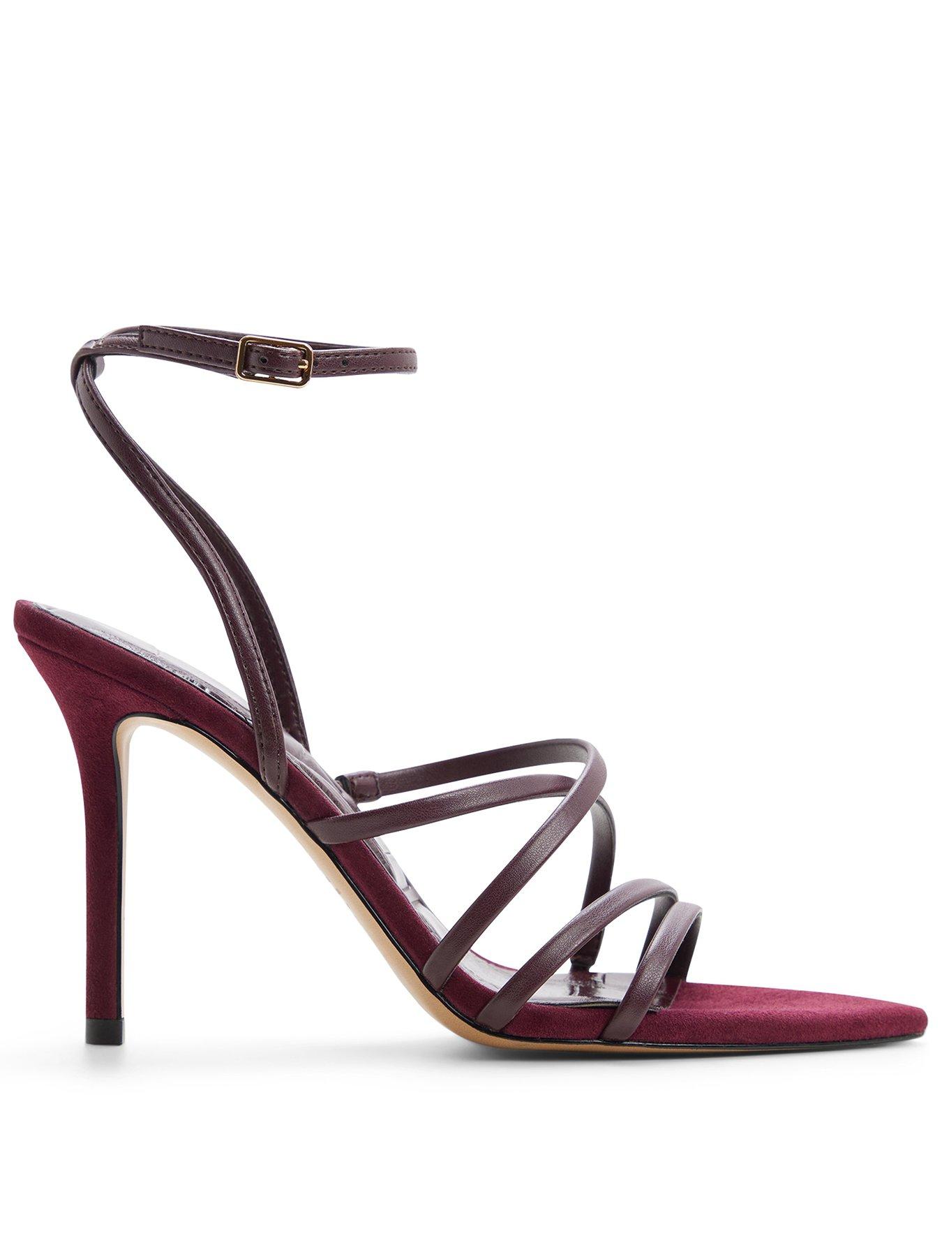 Aldo Solania Strappy Stiletto Heeled Sandals - Red