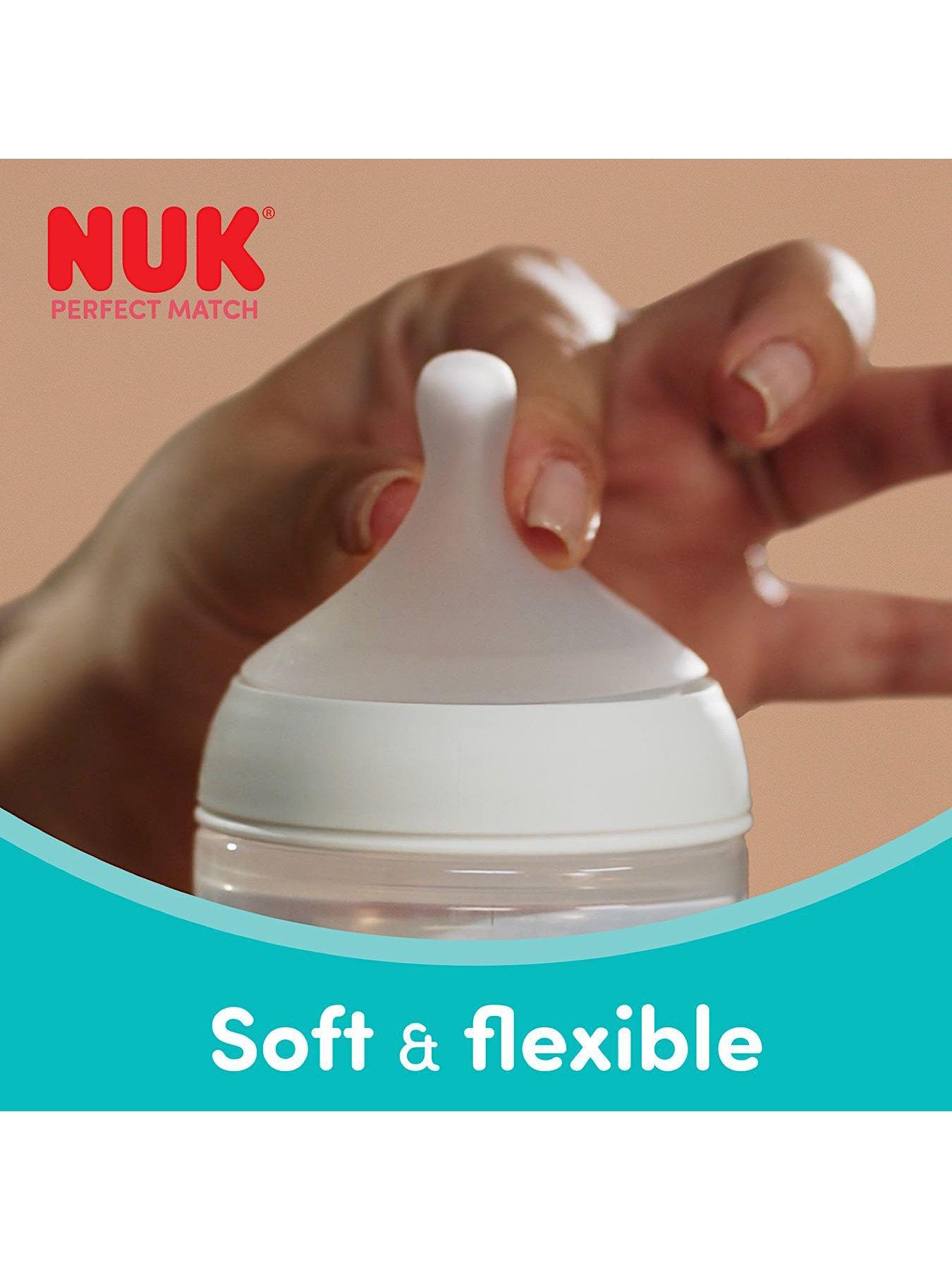 Image 4 of 6 of Nuk Perfect Match Feeding Bottles 260Ml 4 Pack