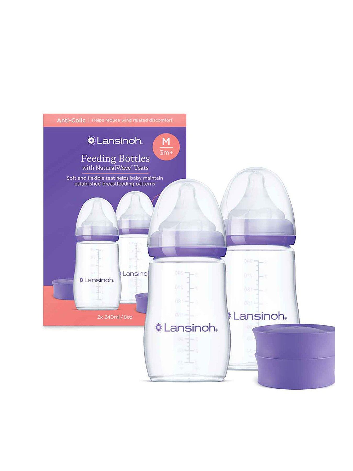Lansinoh Feeding Bottles 240Ml 2 Pack