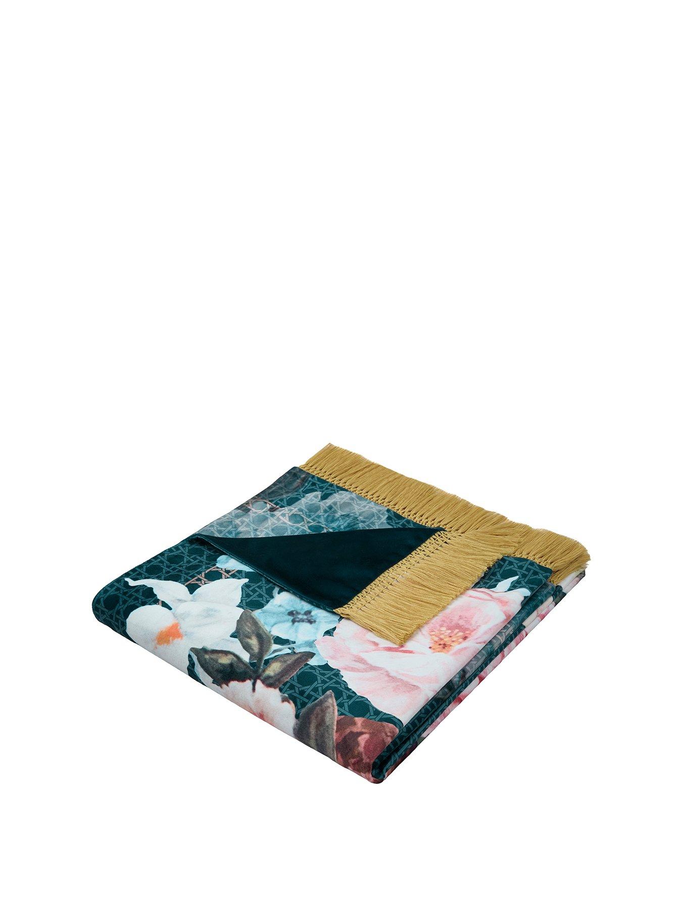 Image 2 of 6 of Laurence Llewelyn-Bowen Bouquet List Throw In Blue