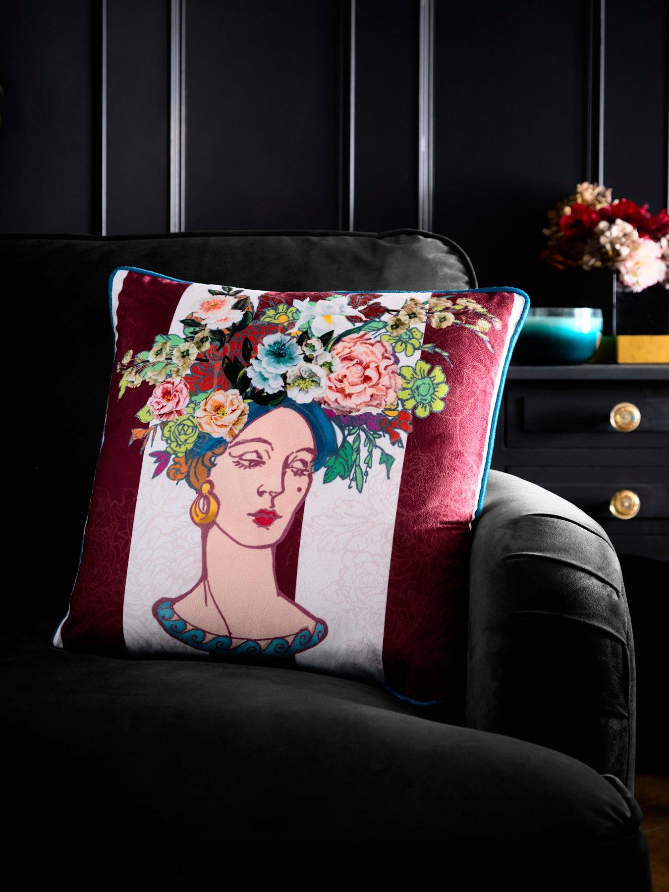 Laurence Llewelyn-Bowen Bouquet Lady Filled Cushion In Multi