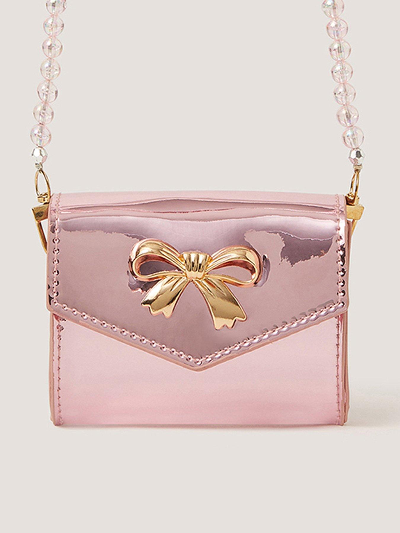 Monsoon Girls Beaded Strap Mini Bag - Pink