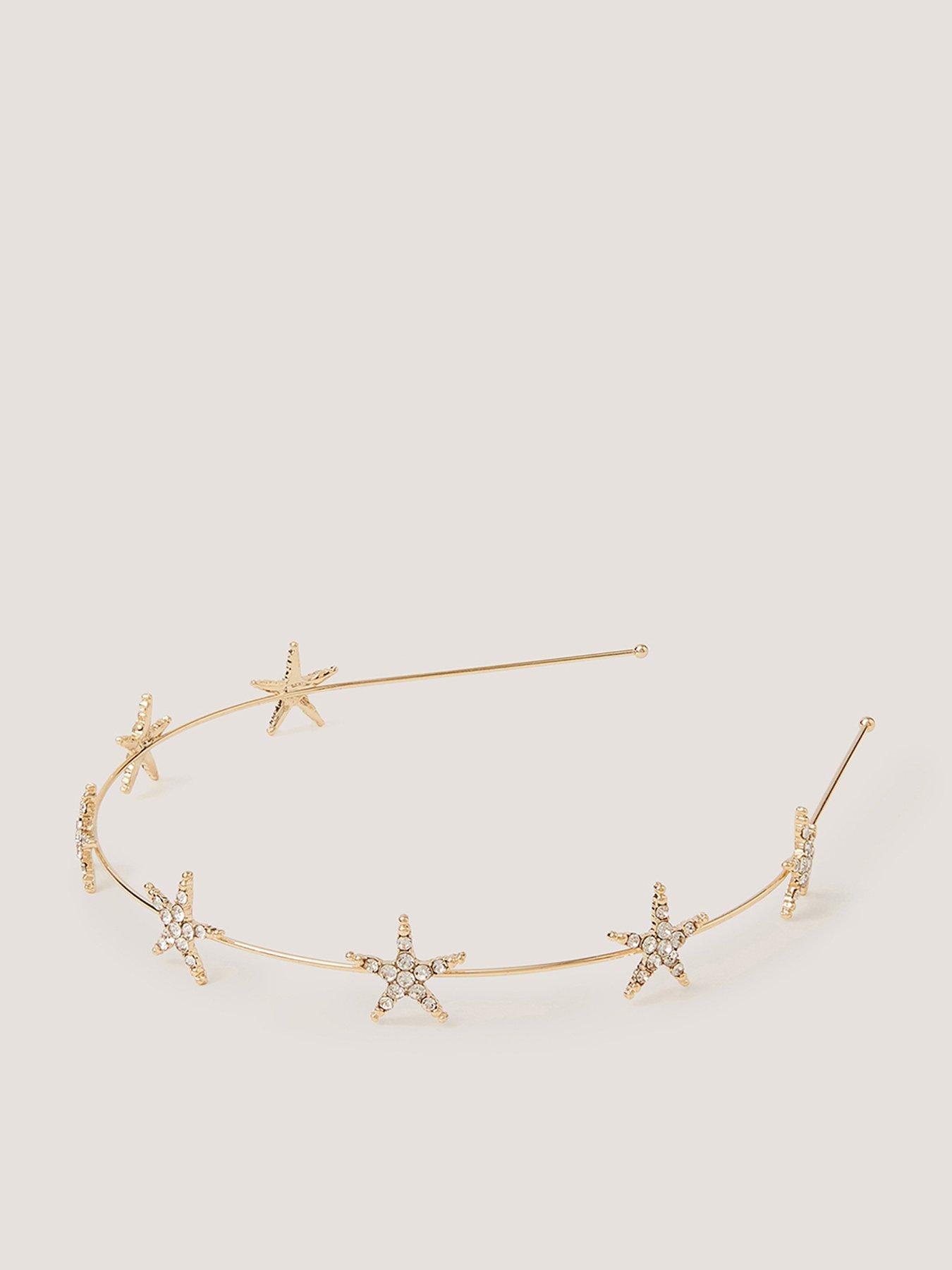 Monsoon Girls Twinkle Star Aliceband - Gold