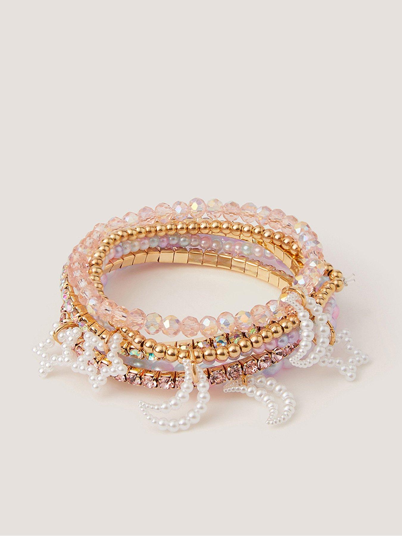 Image 1 of 2 of Monsoon Girls 6 Pack Celeste Pack Bracelet Set - Multi
