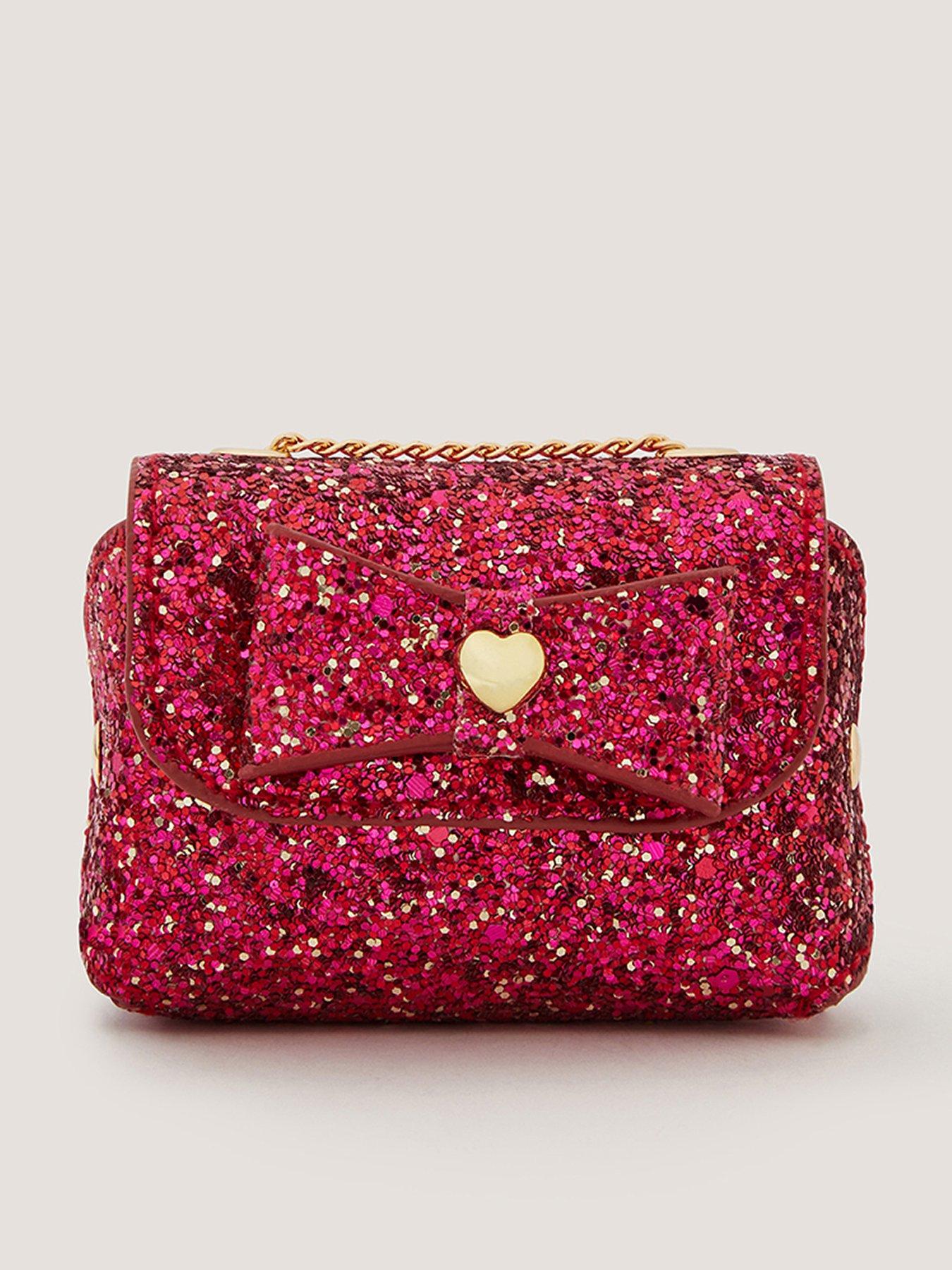 Monsoon Girls Super Glitz Mini Bag - Cherry