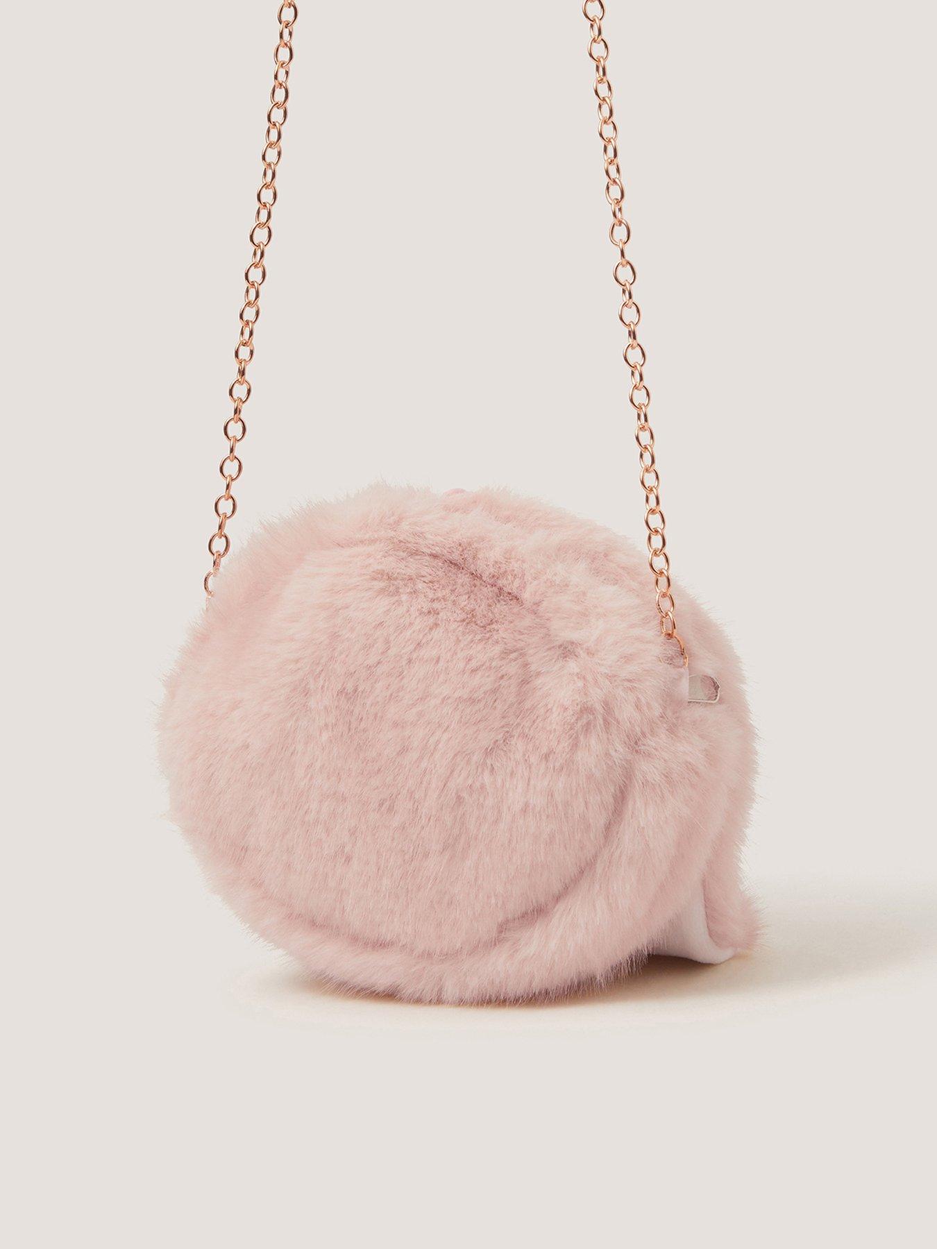 Image 2 of 4 of Monsoon Girls Fluffy Bunny Bag - Pink