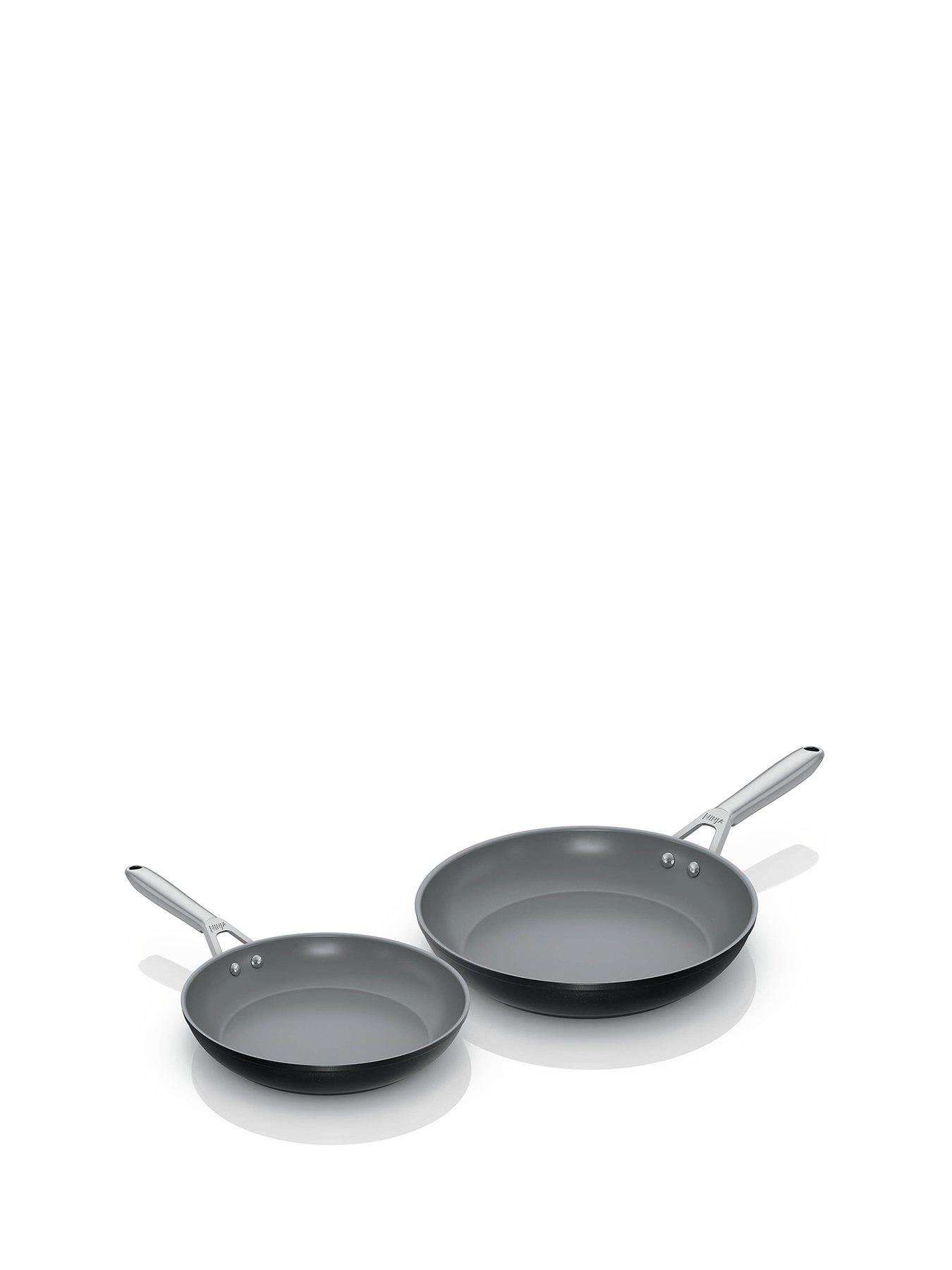 Image 1 of 2 of NINJA Ceramic Pro 2 Piece Frying Pan Set Black