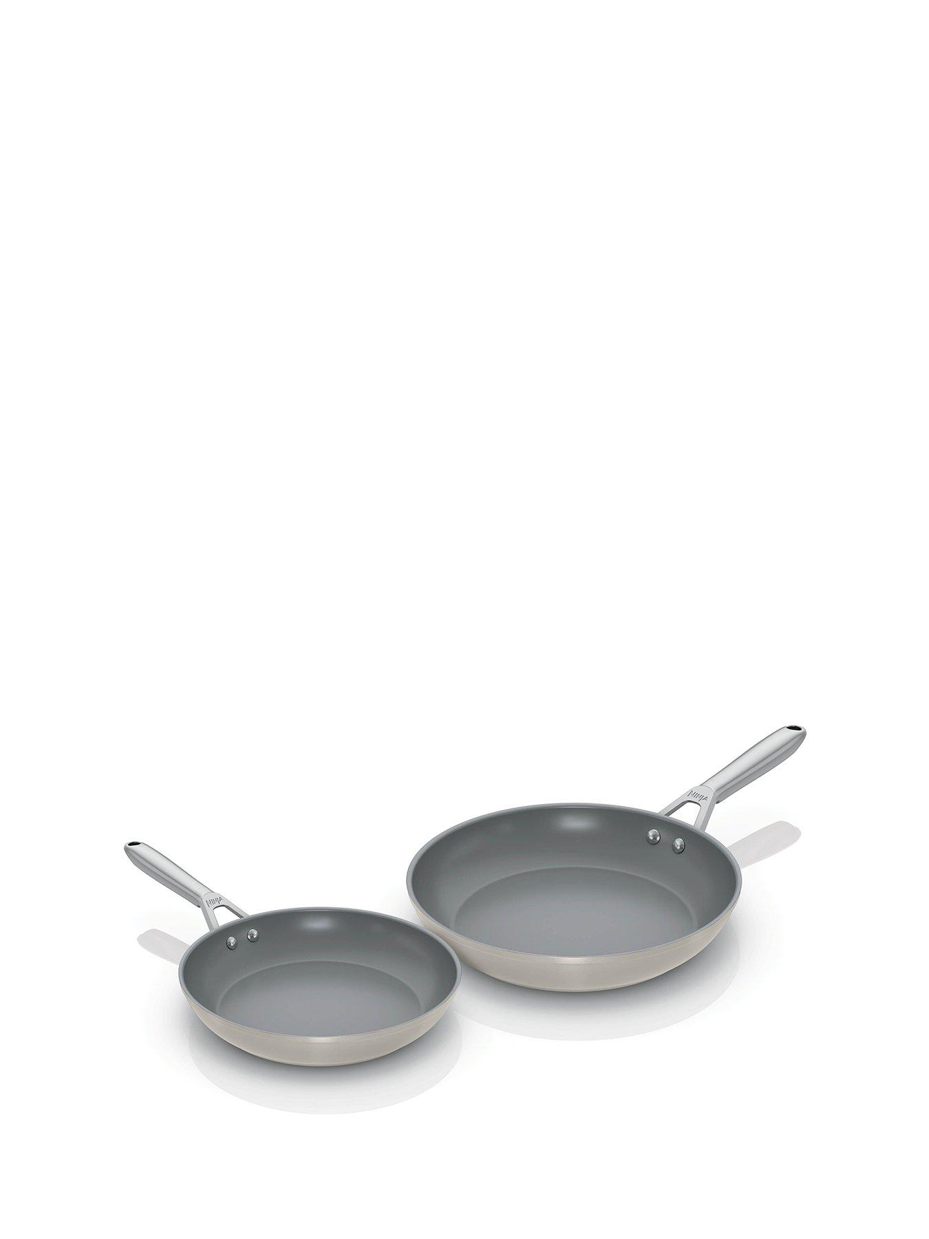 Image 1 of 2 of NINJA Ceramic Pro 2 Piece Frying Pan Set Stone