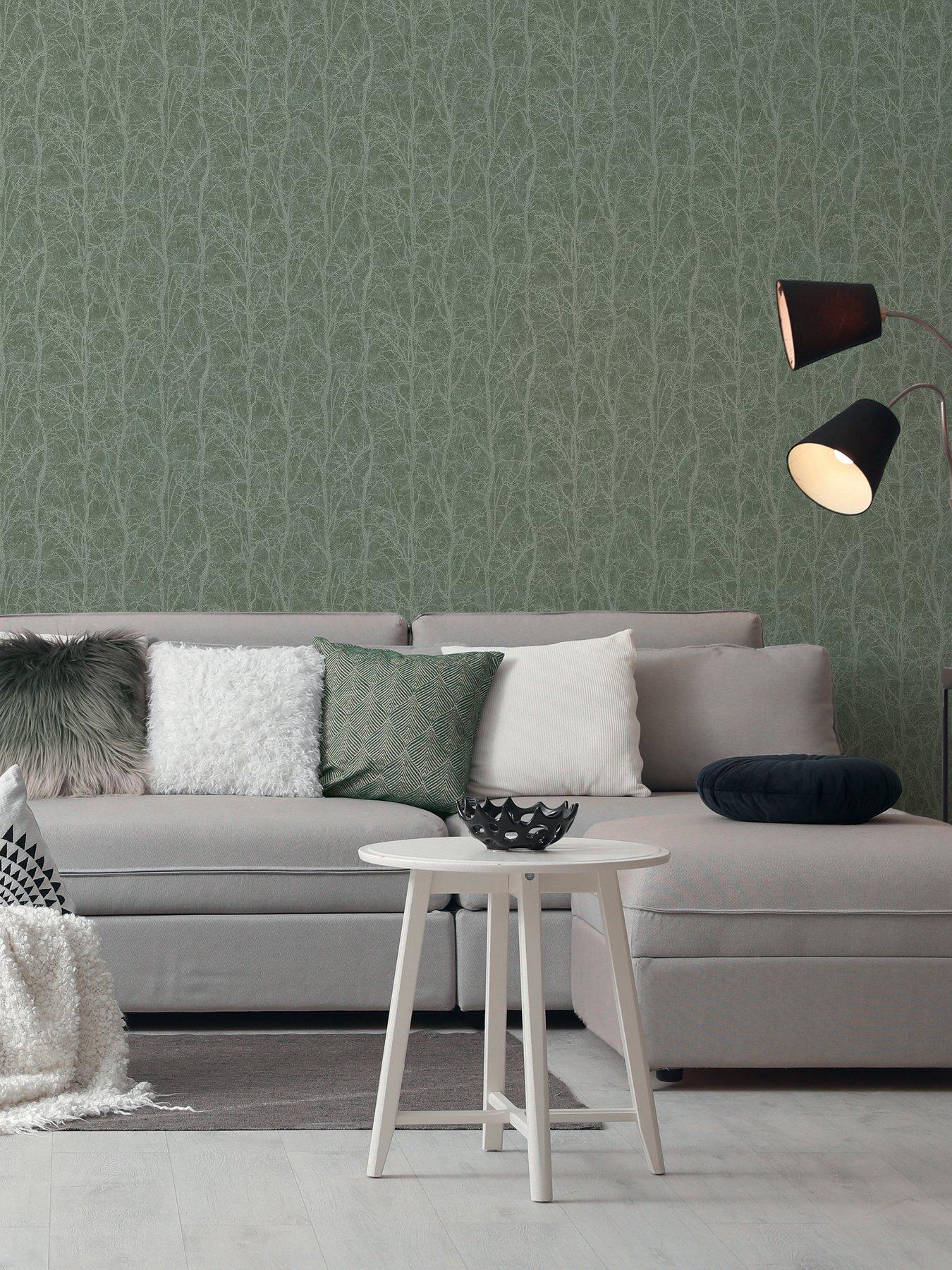 Image 1 of 4 of AS Creation Metropolitan Vibes Trees Grey Non woven Wallpaper