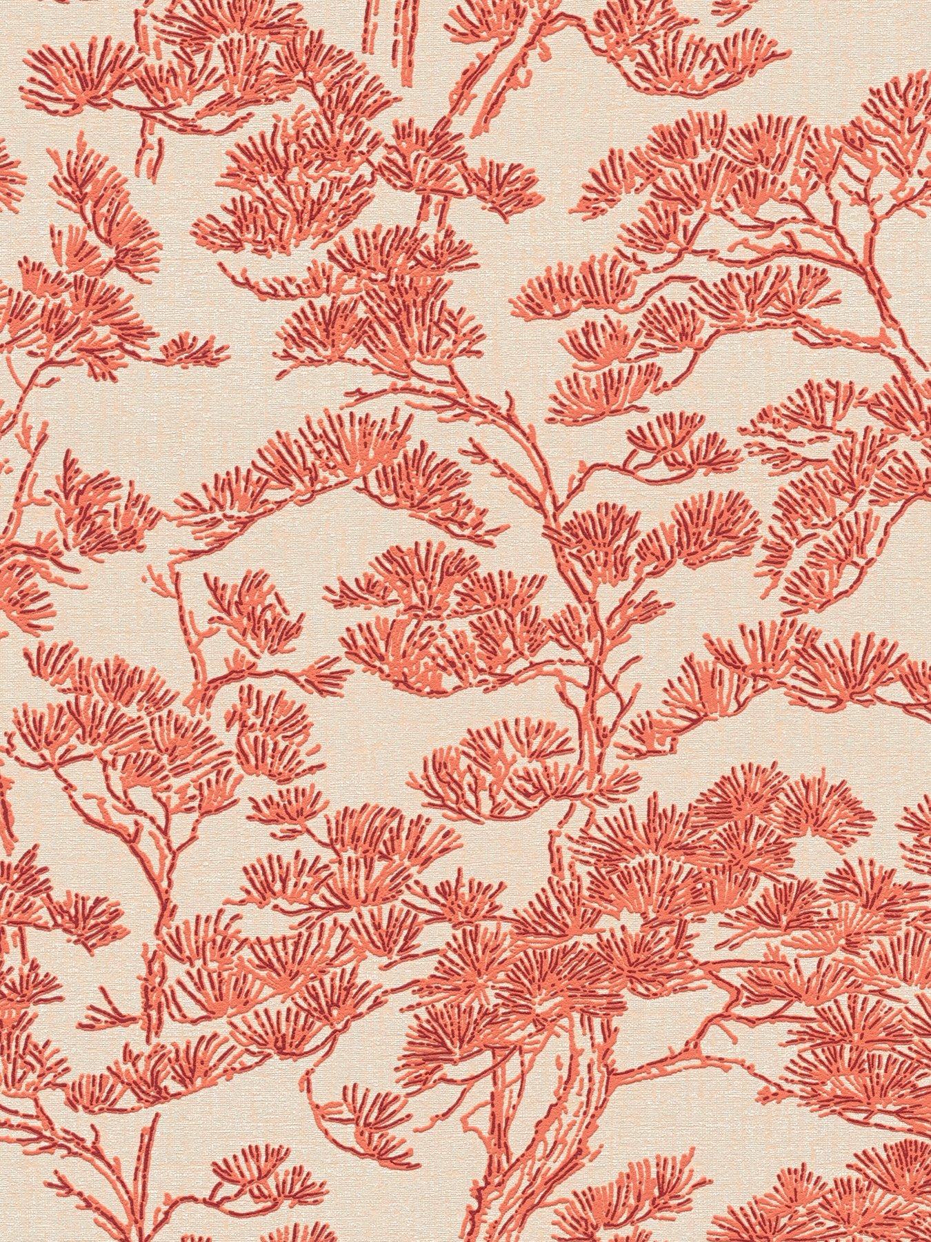 Image 2 of 6 of AS Creation Metropolitan Vibes Bonsai Rust Non woven Wallpaper