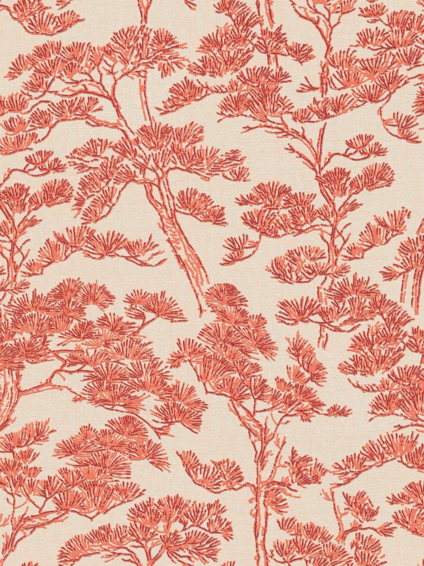 Image 5 of 6 of AS Creation Metropolitan Vibes Bonsai Rust Non woven Wallpaper