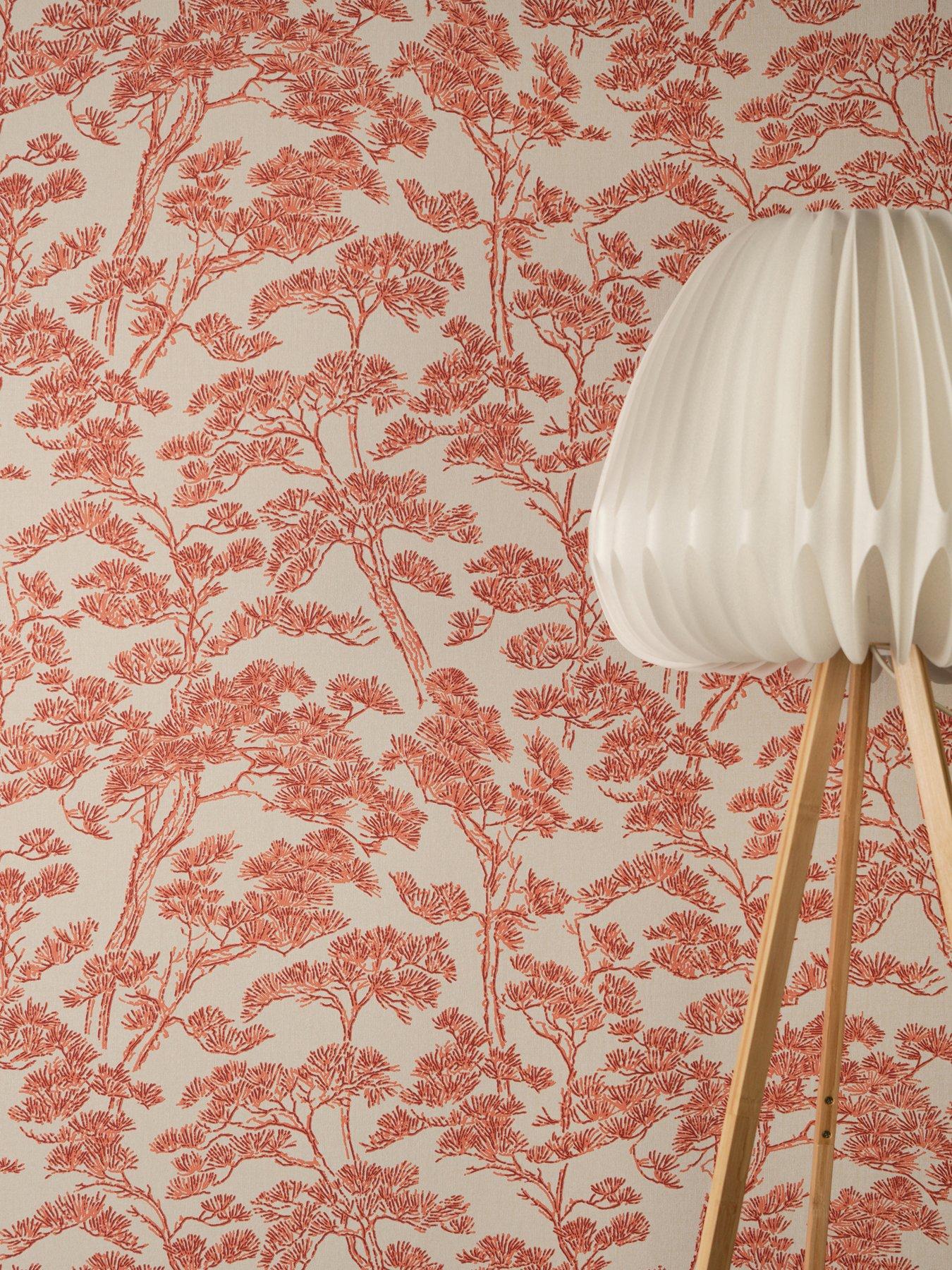Image 6 of 6 of AS Creation Metropolitan Vibes Bonsai Rust Non woven Wallpaper