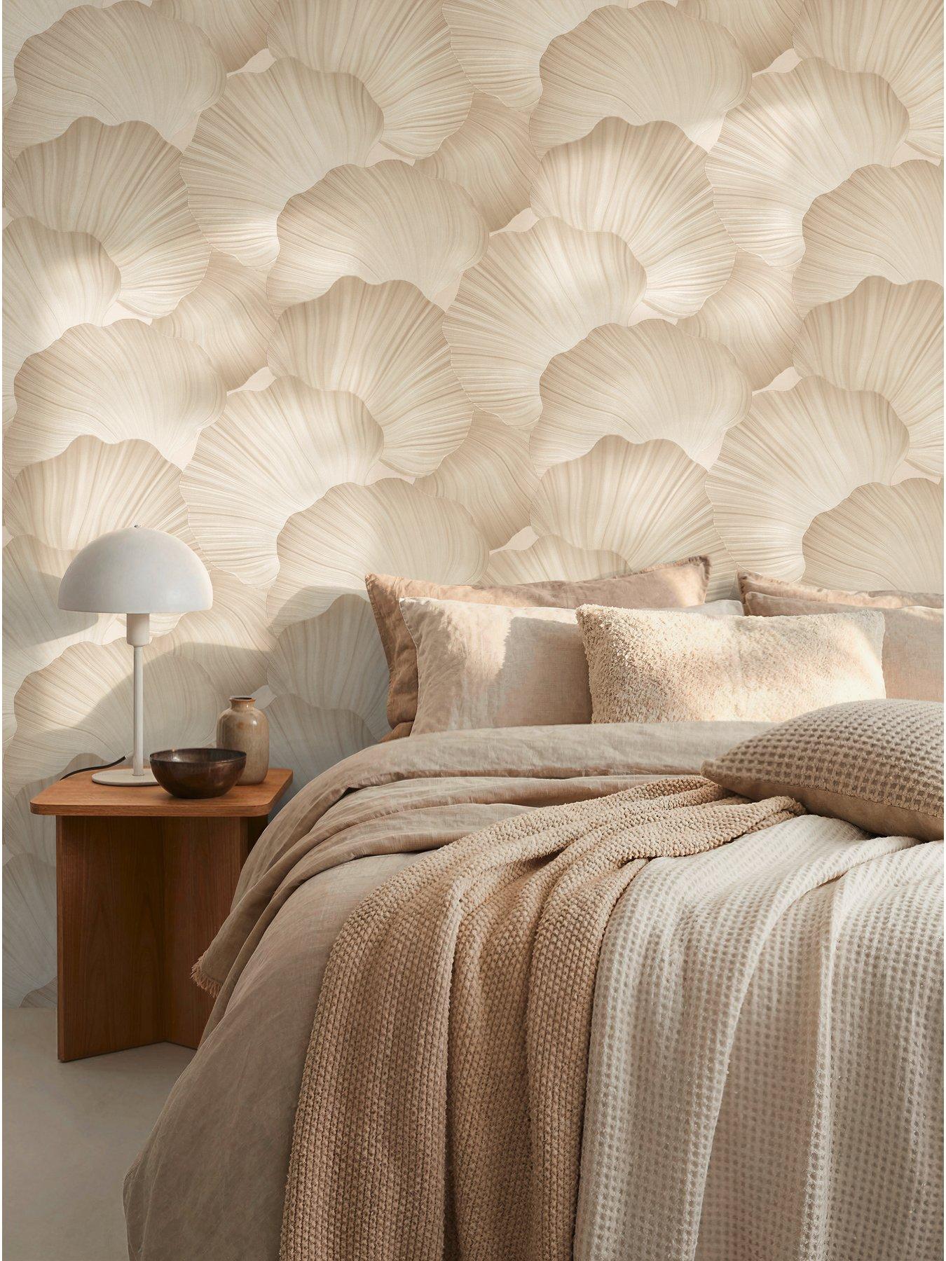 Image 6 of 6 of AS Creation Trend Scallop Beige Non woven Wallpaper
