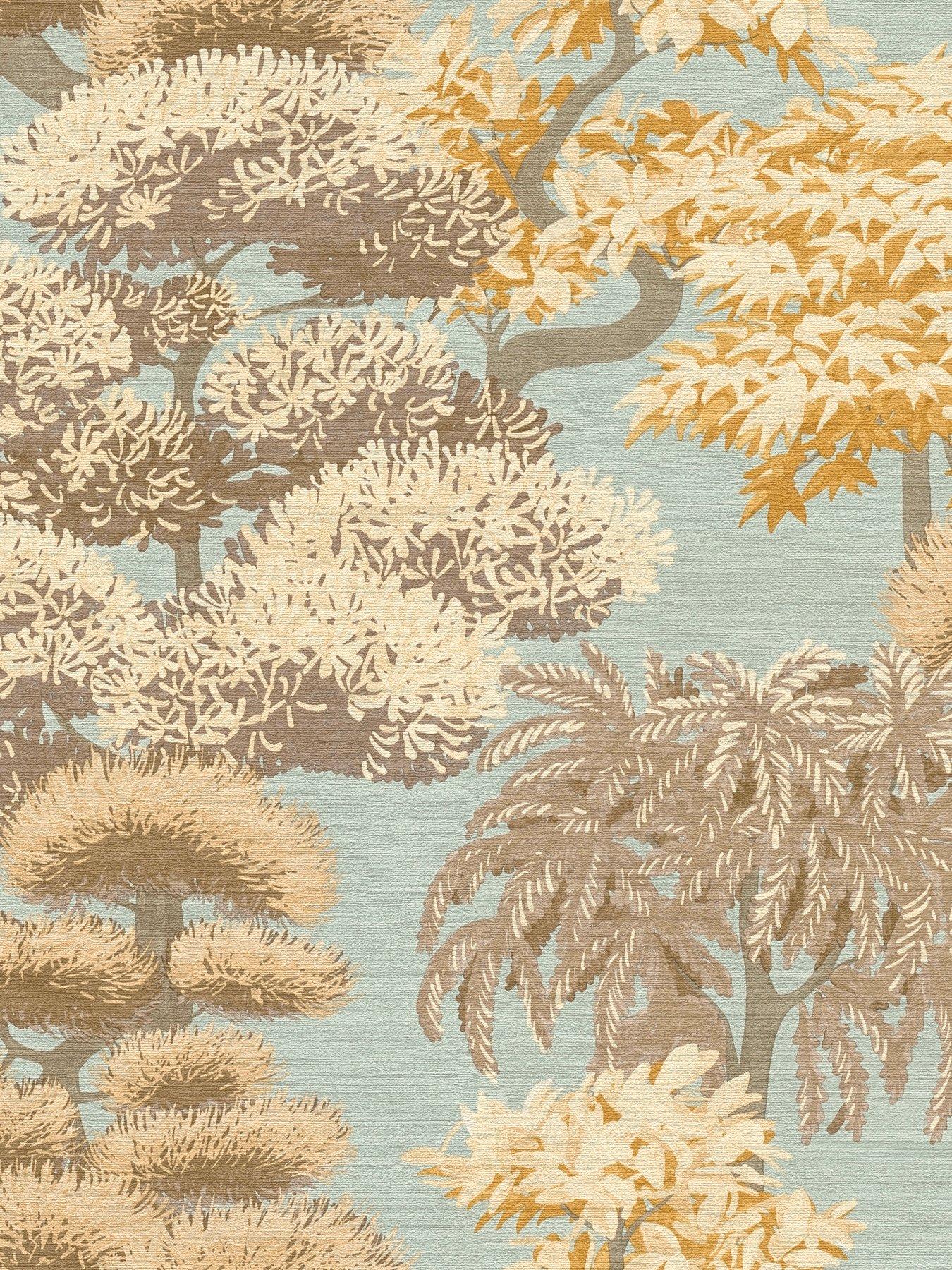Image 5 of 5 of AS Creation Cuba Bonsai Beige Non Woven Wallpaper