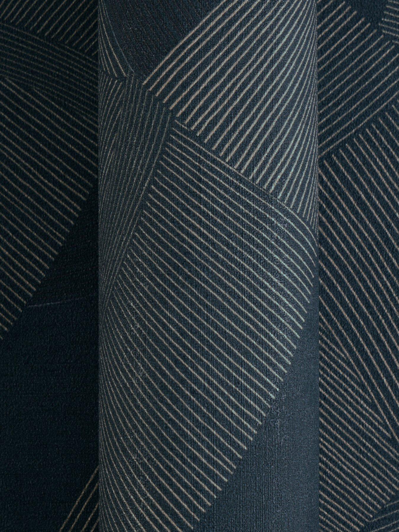 Image 4 of 5 of AS Creation Cuba Geo Blue Non woven Wallpaper