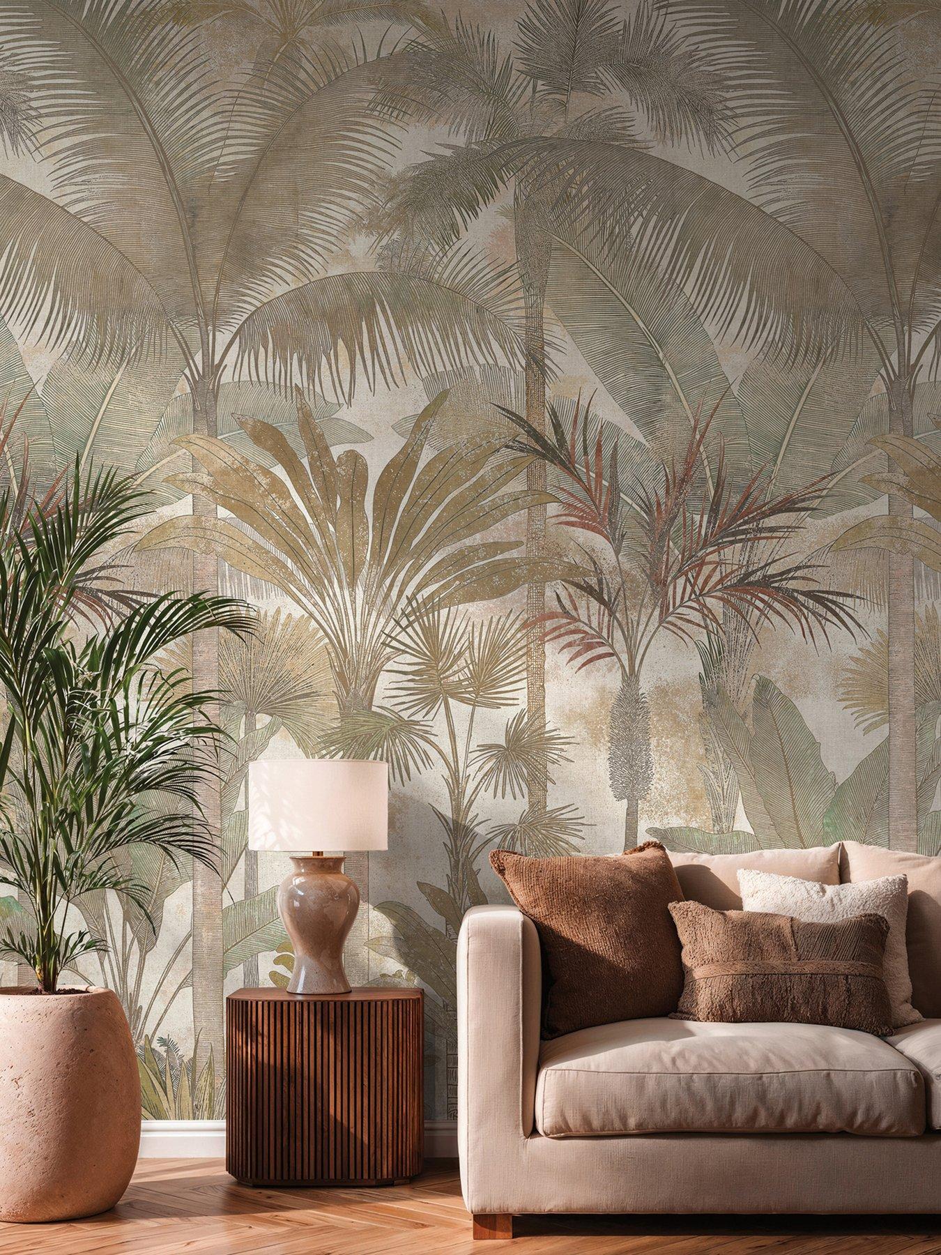 AS Creation Cuba  Panel Palms Beige Mural
