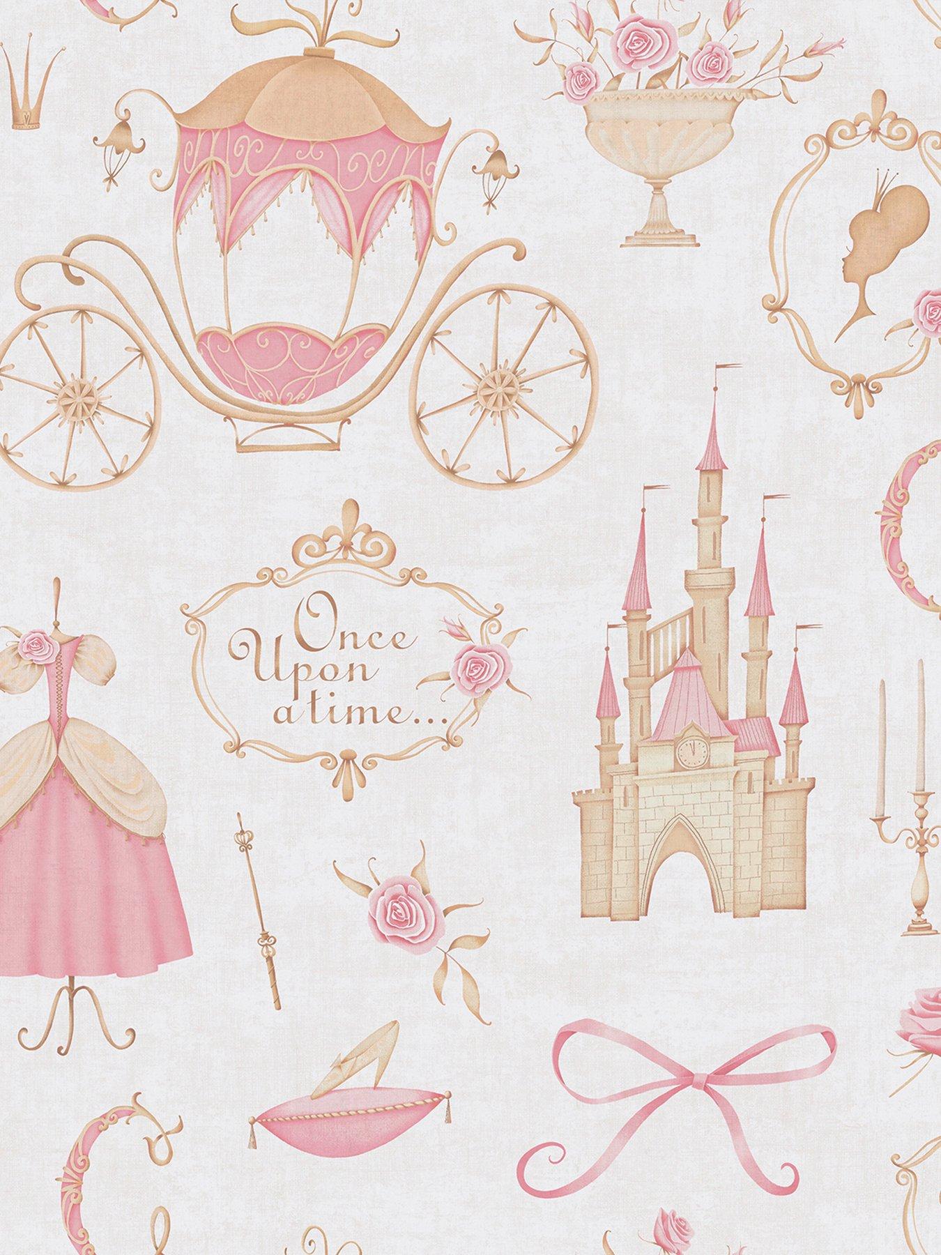 Image 2 of 6 of AS Creation Lilly and Luis Princess Pink Cream Wallpaper