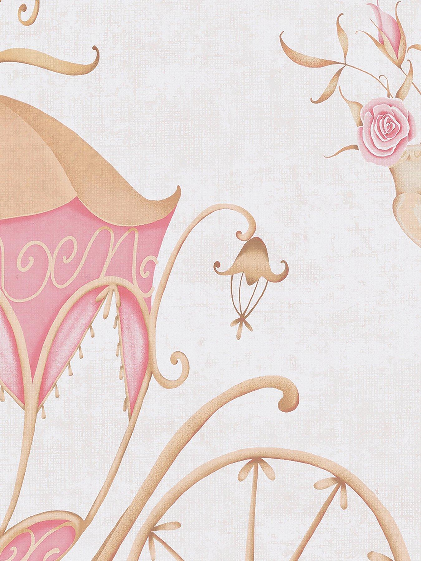 Image 3 of 6 of AS Creation Lilly and Luis Princess Pink Cream Wallpaper