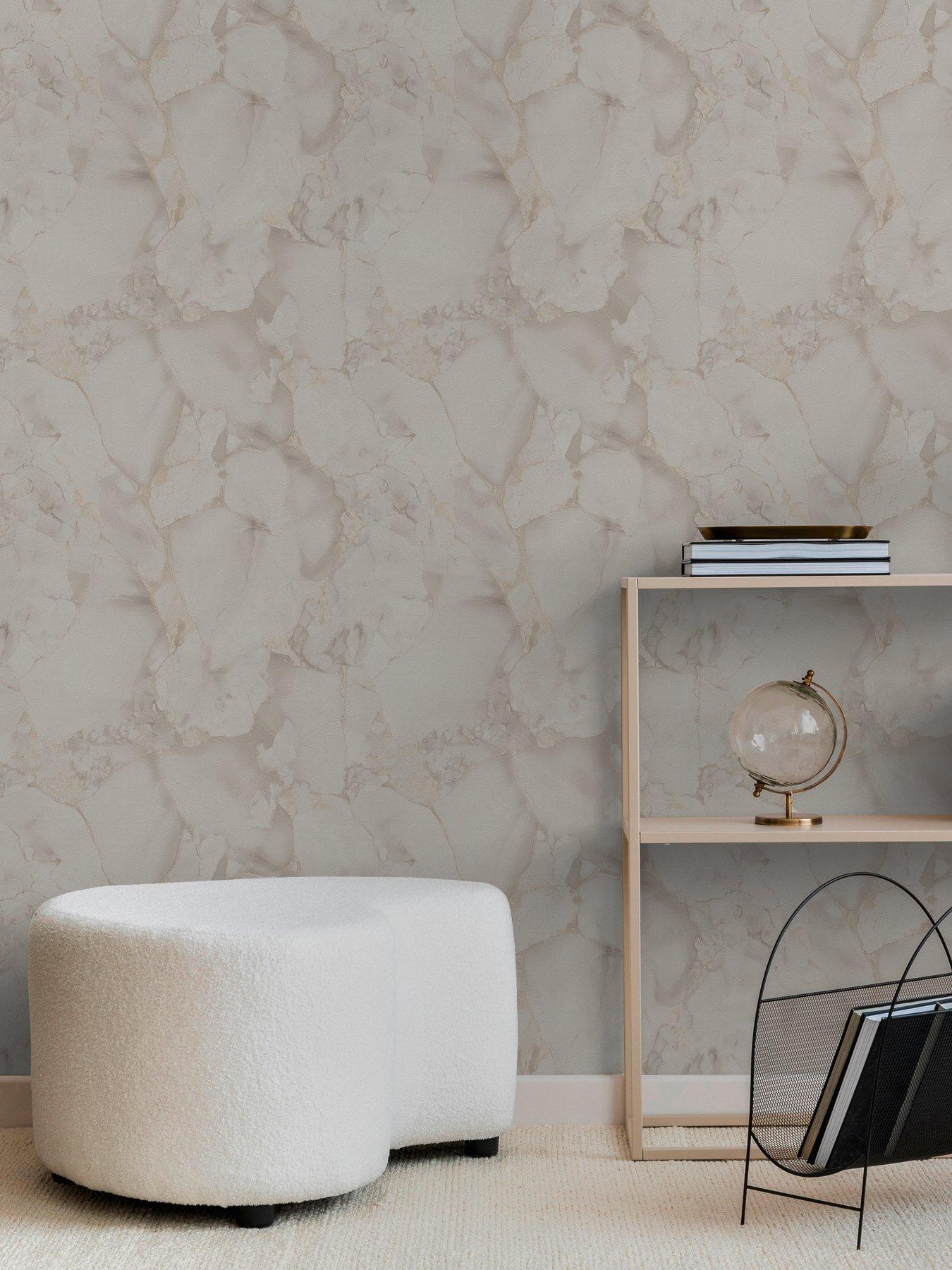 AS Creation Marble Elite Cream Mettalic Beige Wallpaper