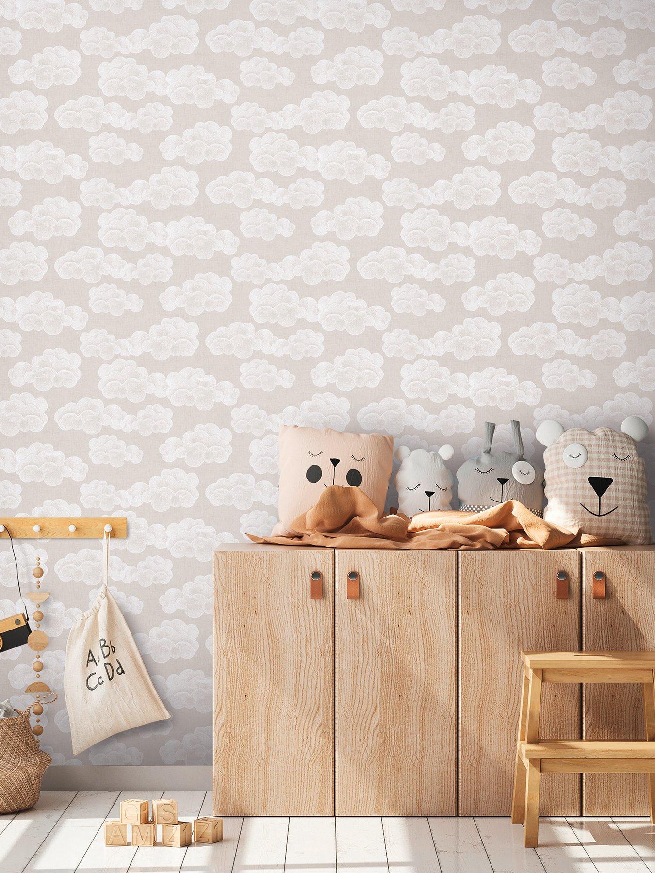 AS Creation Lilly and Luis Clouds Beige Brown Wallpaper
