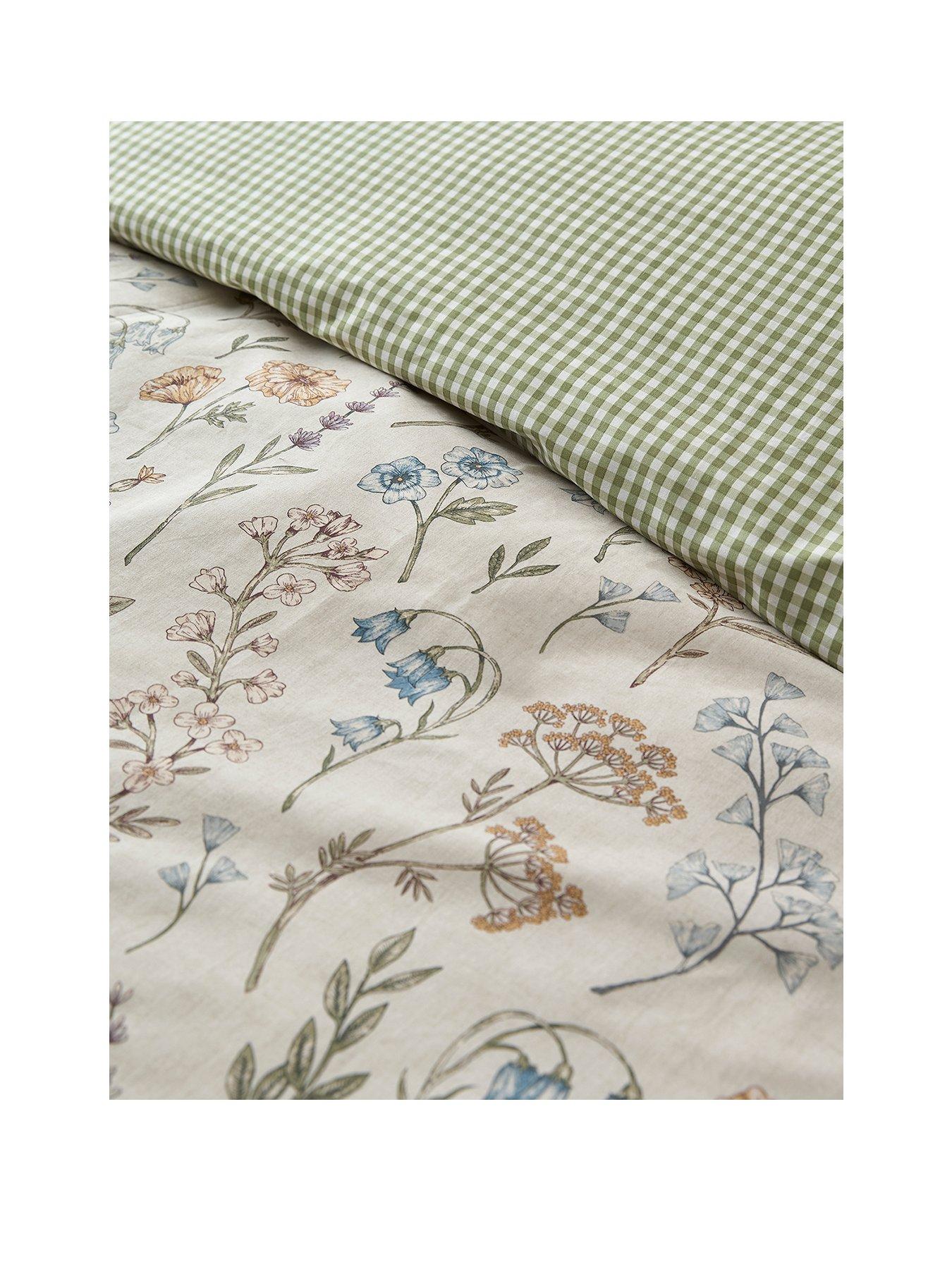 Image 2 of 4 of Dreams & Drapes Meadow Floral Duvet Cover Set In Multi