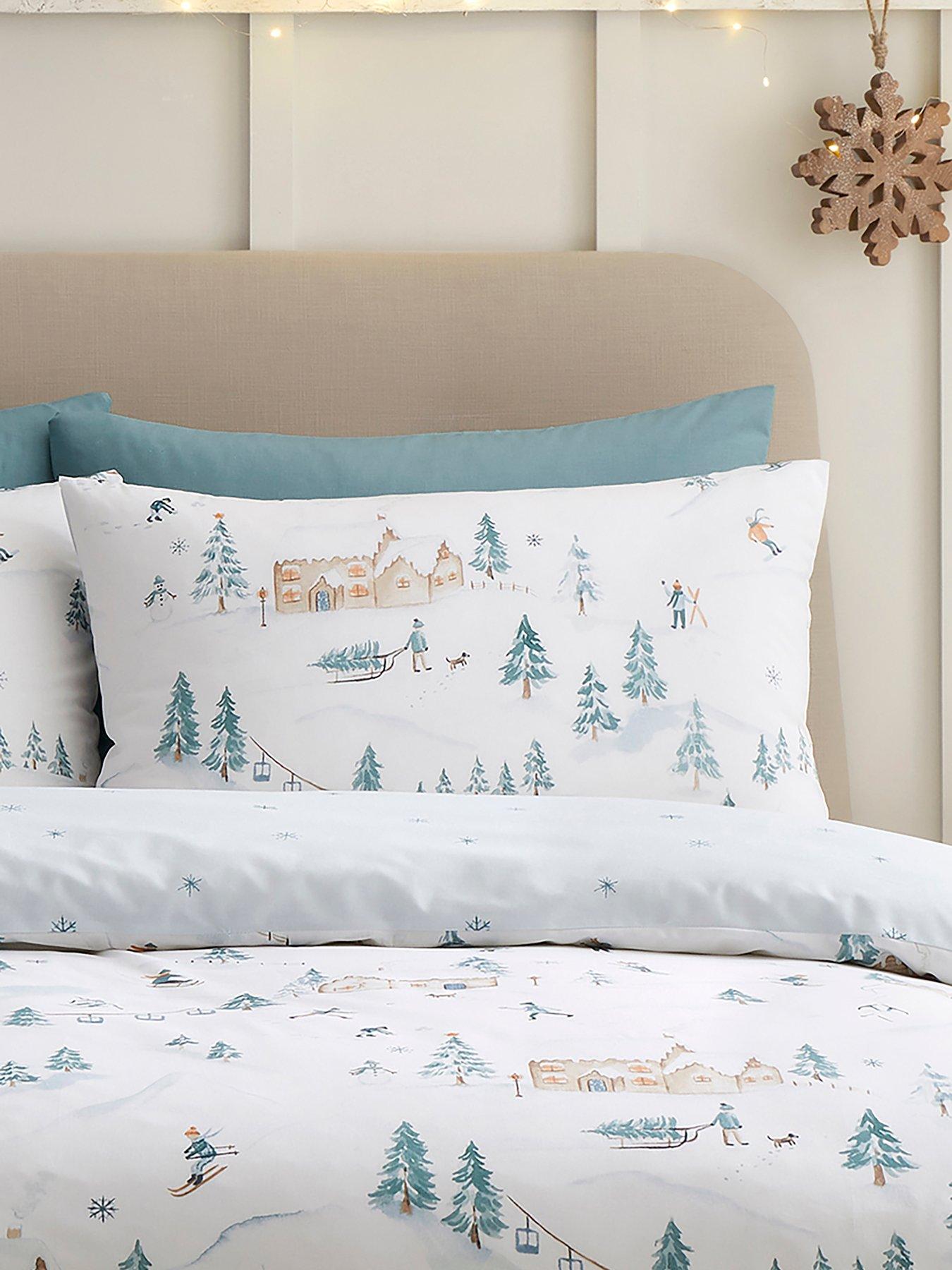 Image 3 of 4 of Dreams & Drapes Ski Village Duvet Cover Set In Natural