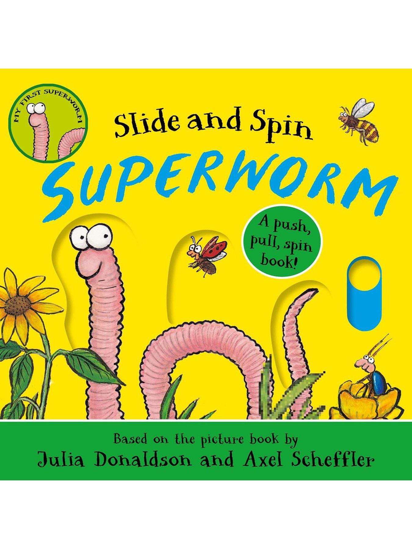 Image 2 of 5 of Julia Donaldson Superworm  Slide And Spin  2 Board Book Bundle