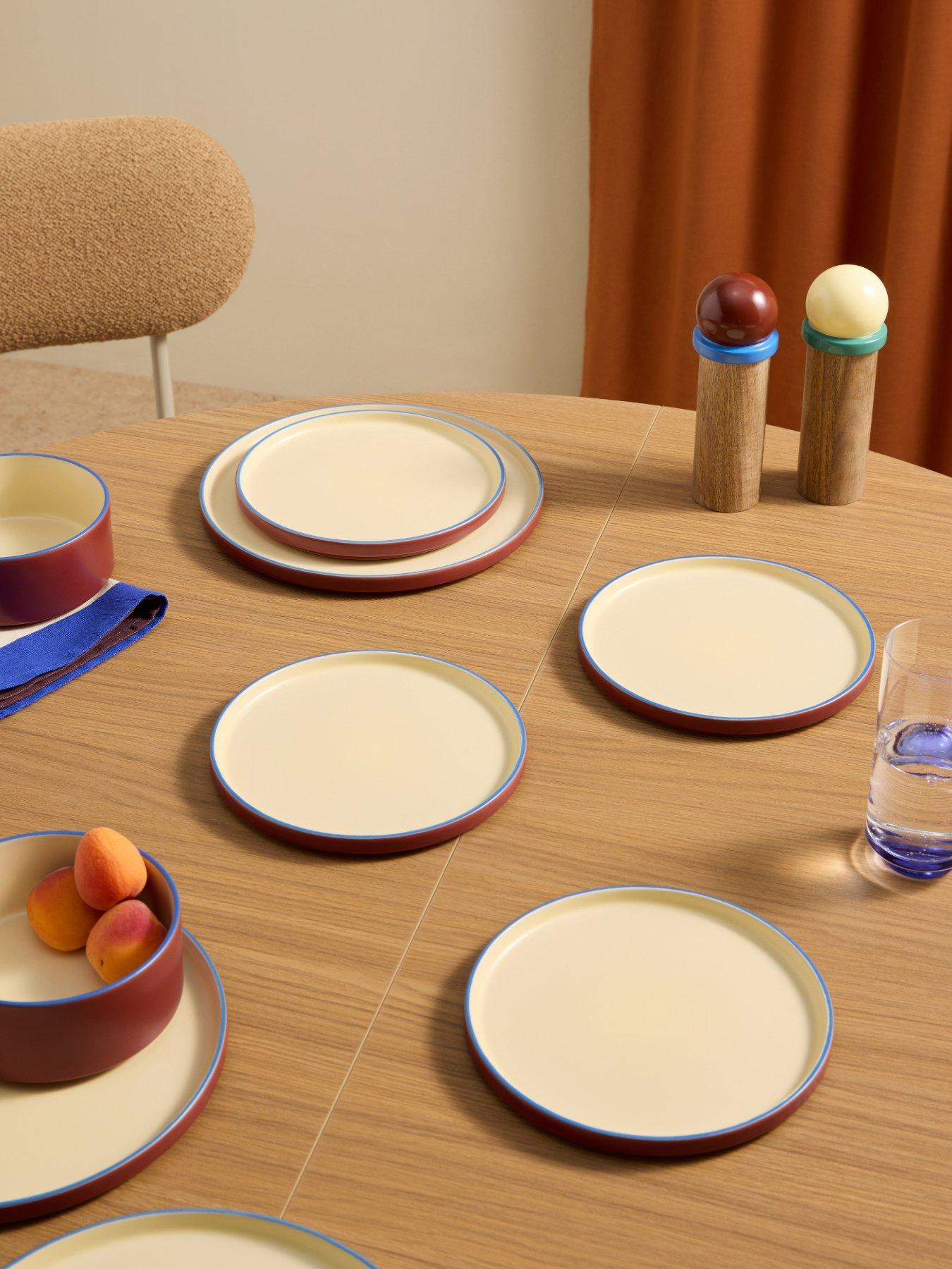 Made Modern Studio Side Plate Brown  4pk