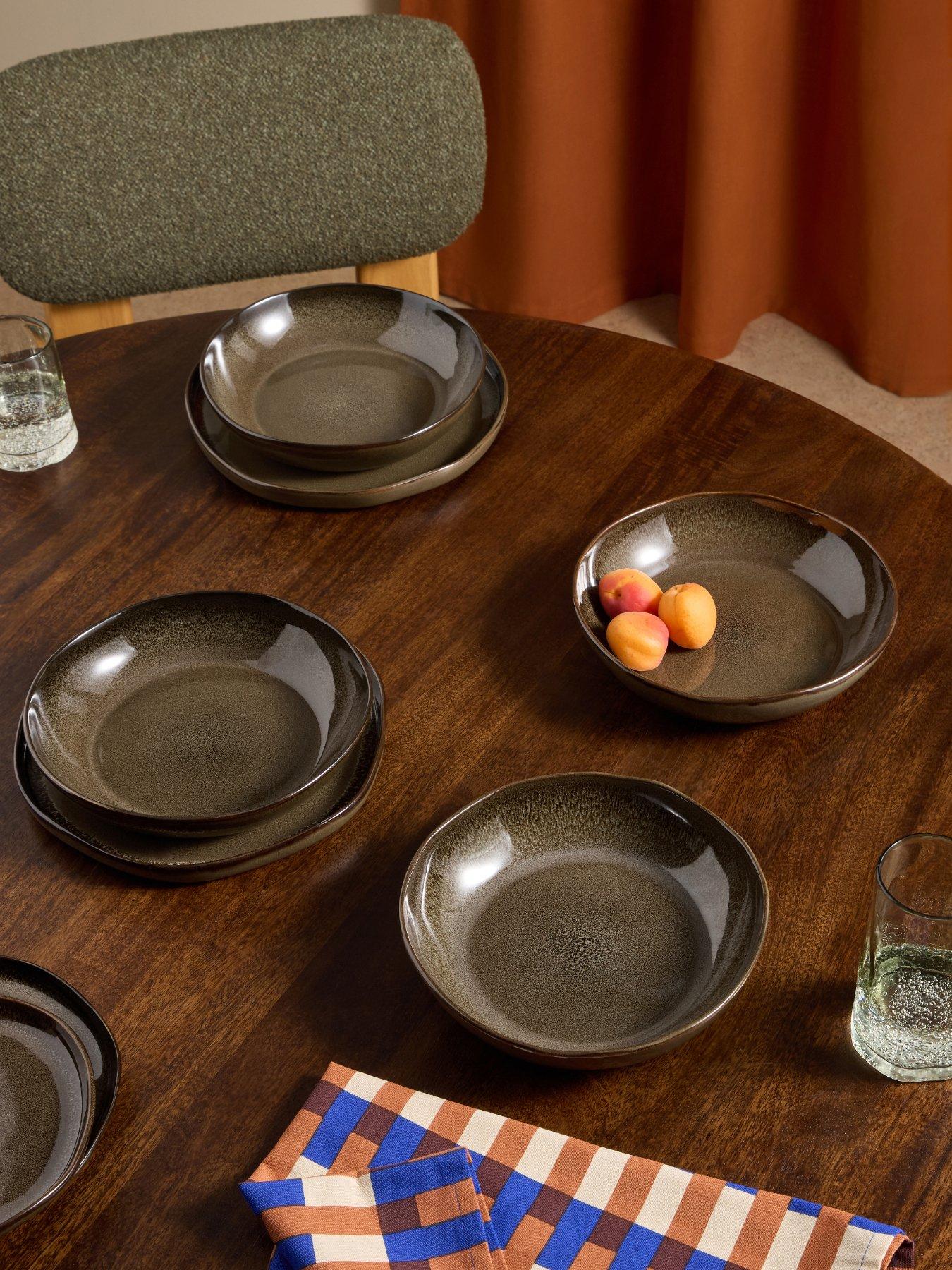 Made Travellers Rest Pasta Bowl Brown 4pk