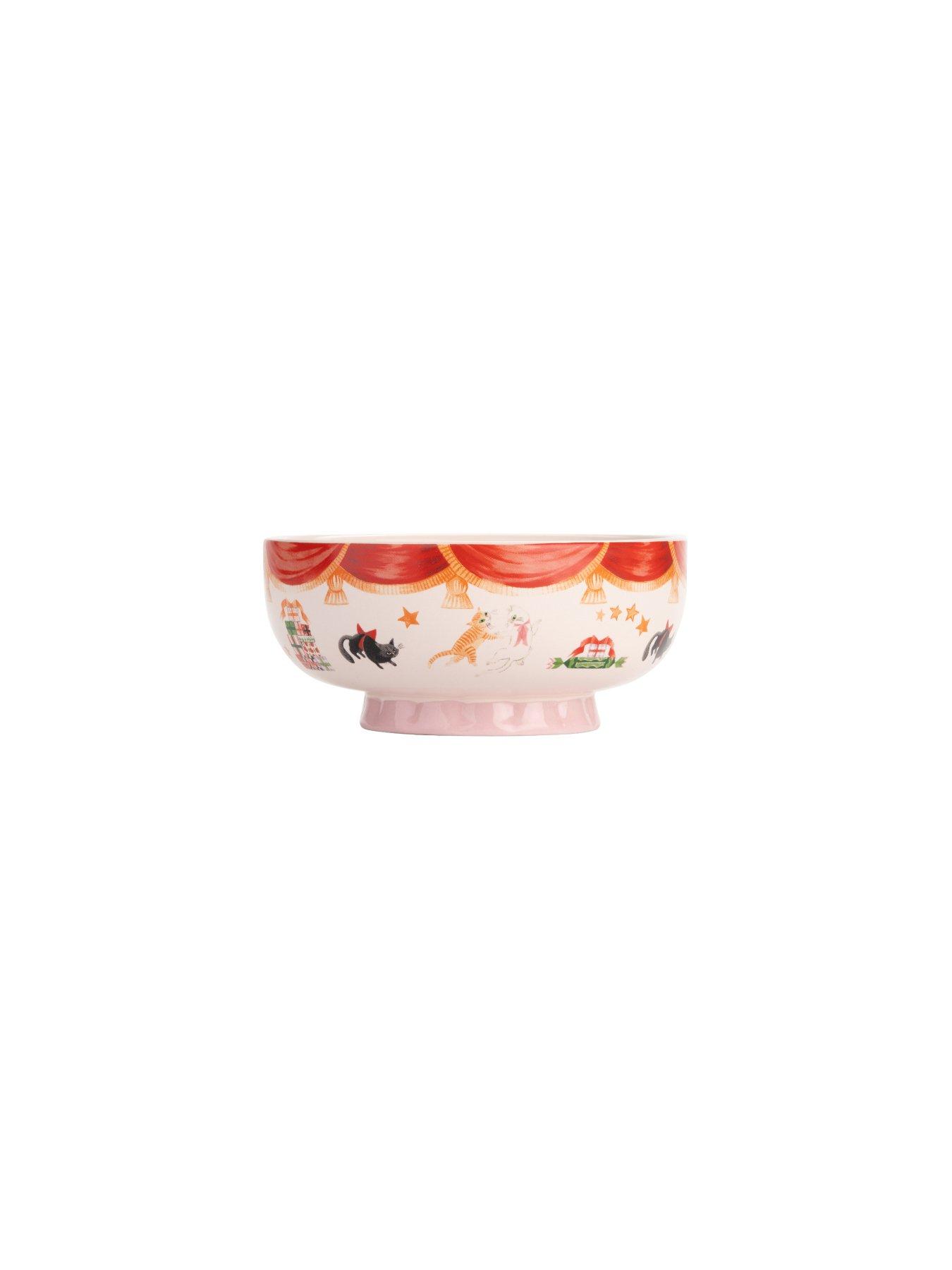 Image 2 of 6 of Cath Kidston Nutcracker Set of 2 Footed Dessert Bowls