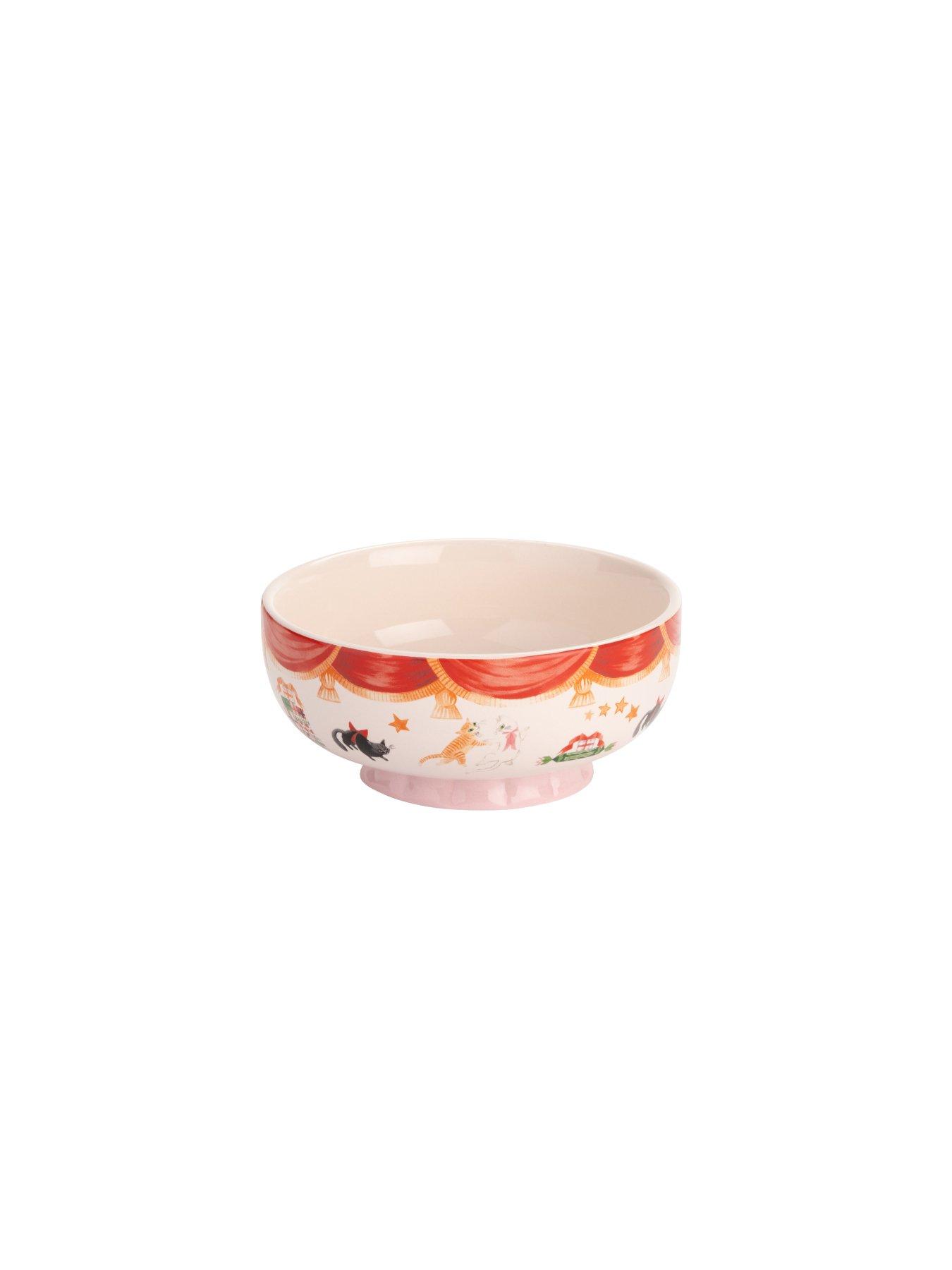 Image 6 of 6 of Cath Kidston Nutcracker Set of 2 Footed Dessert Bowls