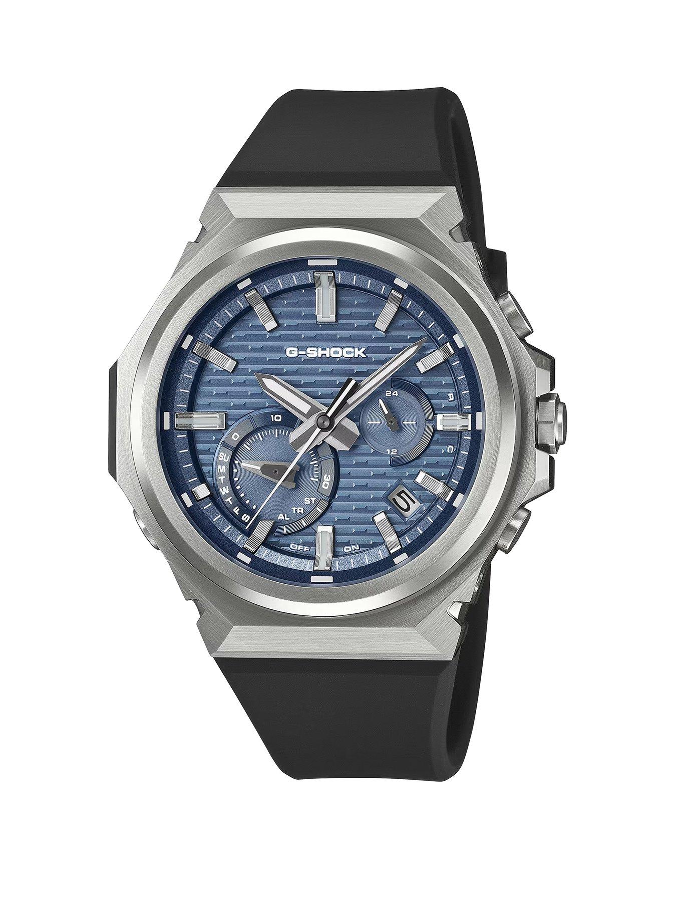 G Shock G-SHOCK Urethane Band Blue Dial Watch (GST-B100)