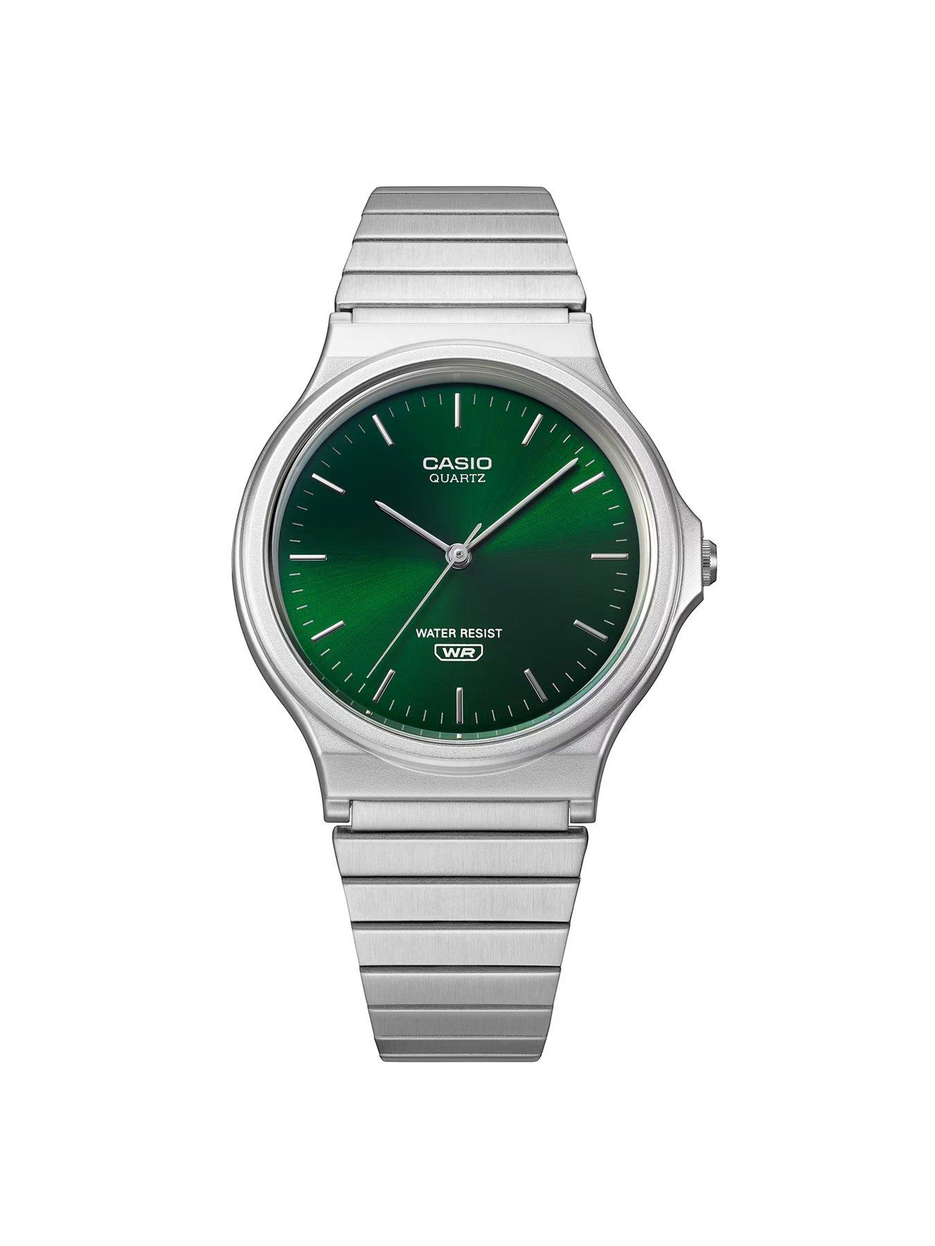 Image 2 of 5 of Casio Analogue Green Dial Watch (MQ-24DA-3AEF)