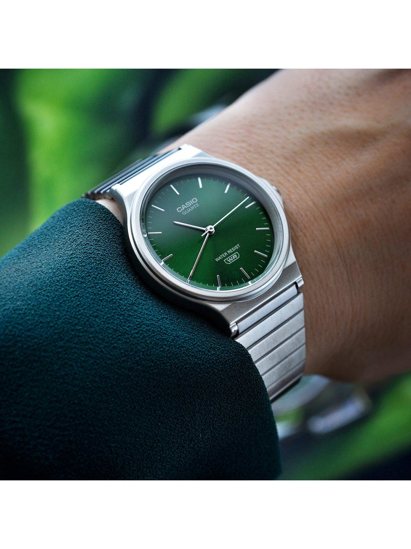 Image 4 of 5 of Casio Analogue Green Dial Watch (MQ-24DA-3AEF)