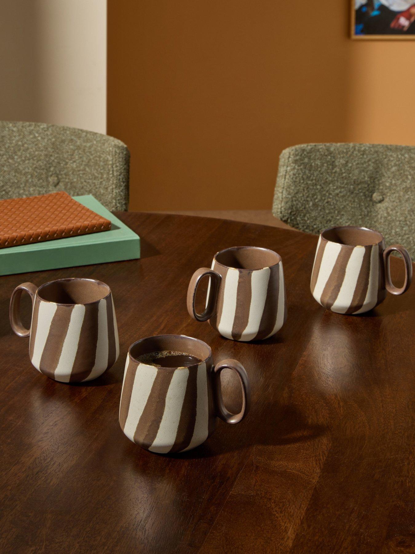 Made Travellers Rest Mug - Stripe 4pk 400ml
