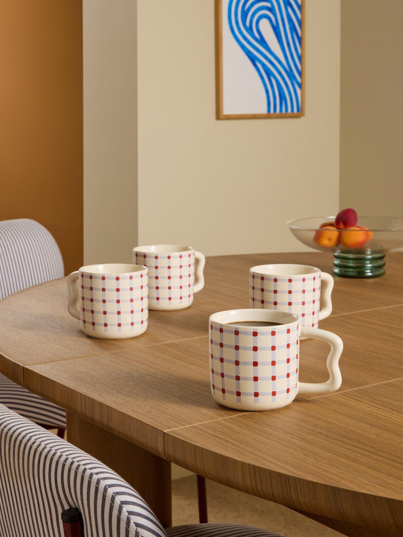 Made Modern Studio Check Mug 4pk