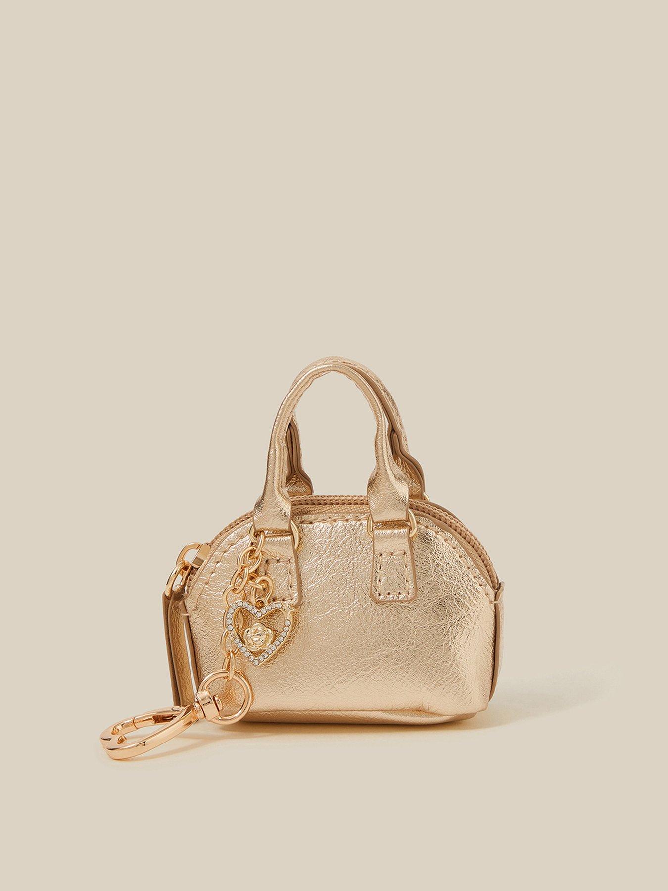Image 2 of 4 of Monsoon Girls' Ultra Mini Metallic Bag Charm - Gold