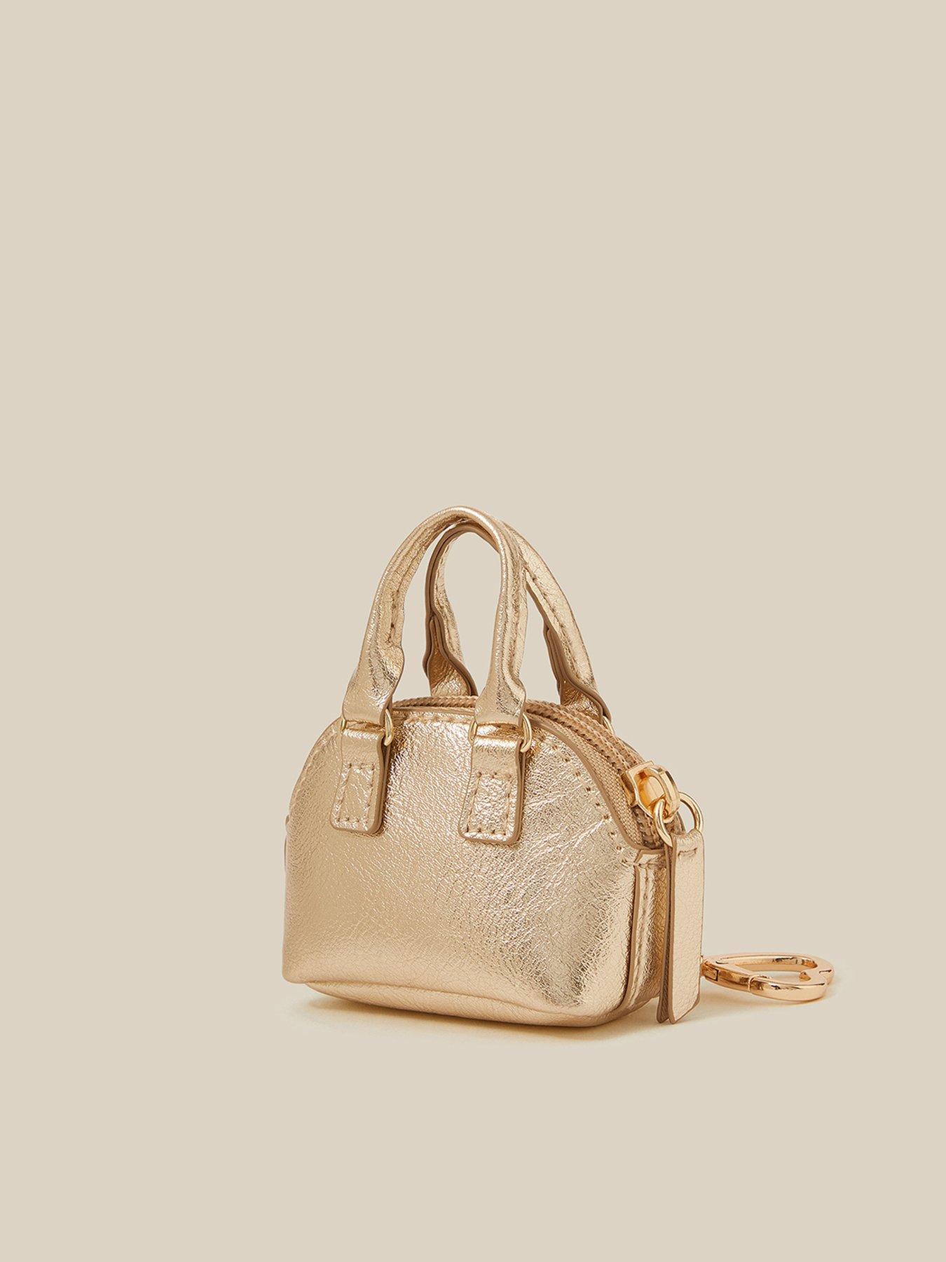 Image 3 of 4 of Monsoon Girls' Ultra Mini Metallic Bag Charm - Gold