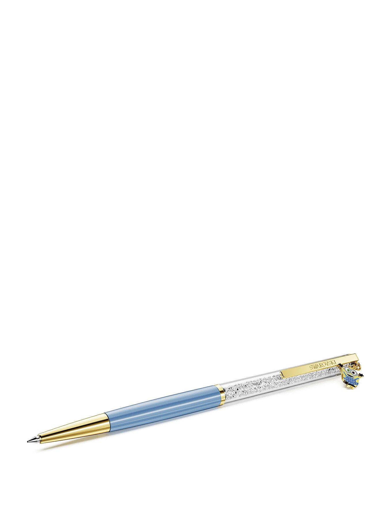 Swarovski Crystalline ballpoint pen, Minions, Blue, Gold-tone plated