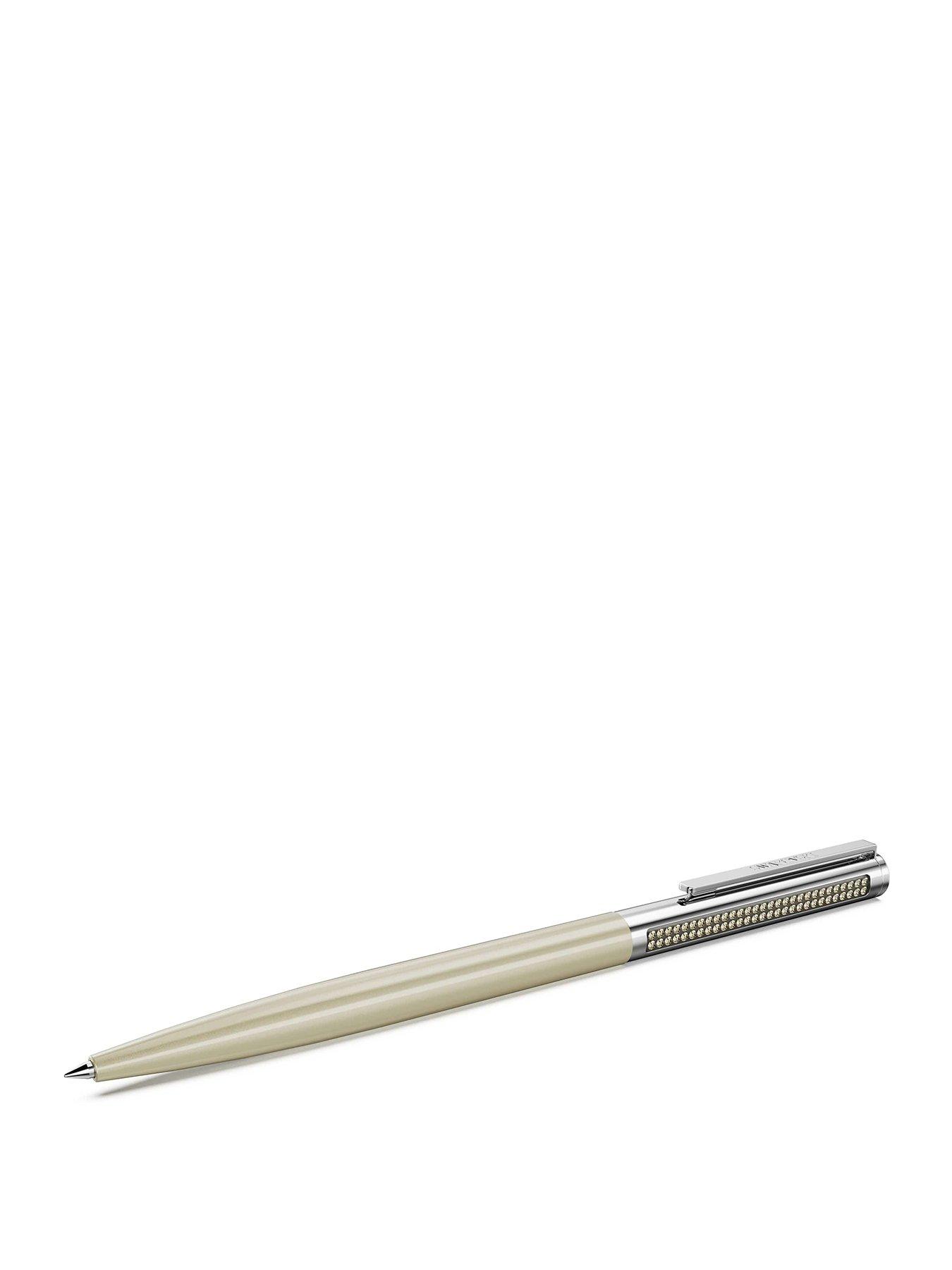 Swarovski Matrix Tennis ballpoint pen, Brown, Gold-tone plated