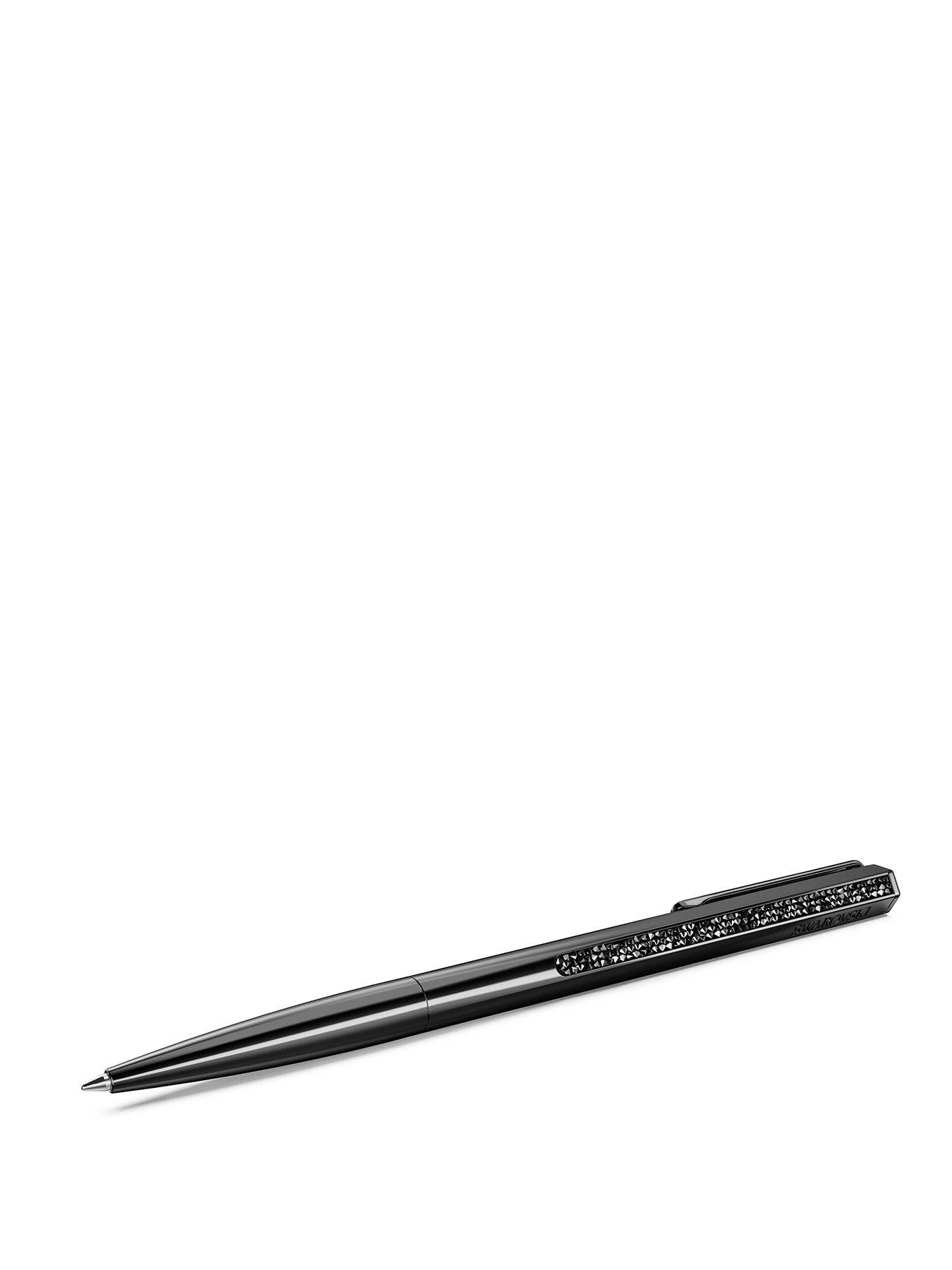 Swarovski Shimmer ballpoint pen, Black, Black lacquered