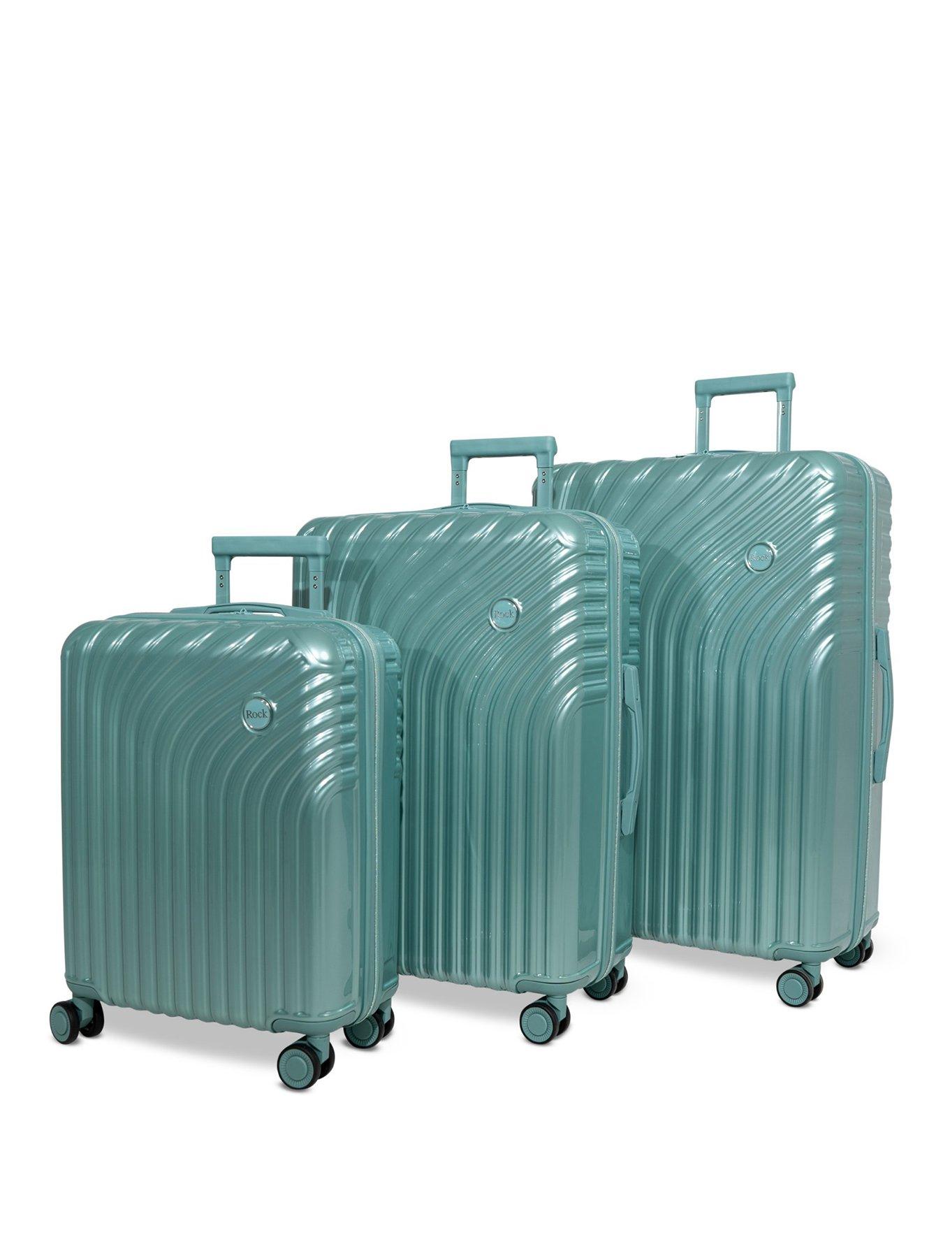 Rock Luggage Vesta Seafoam 3pc Set Suitcases