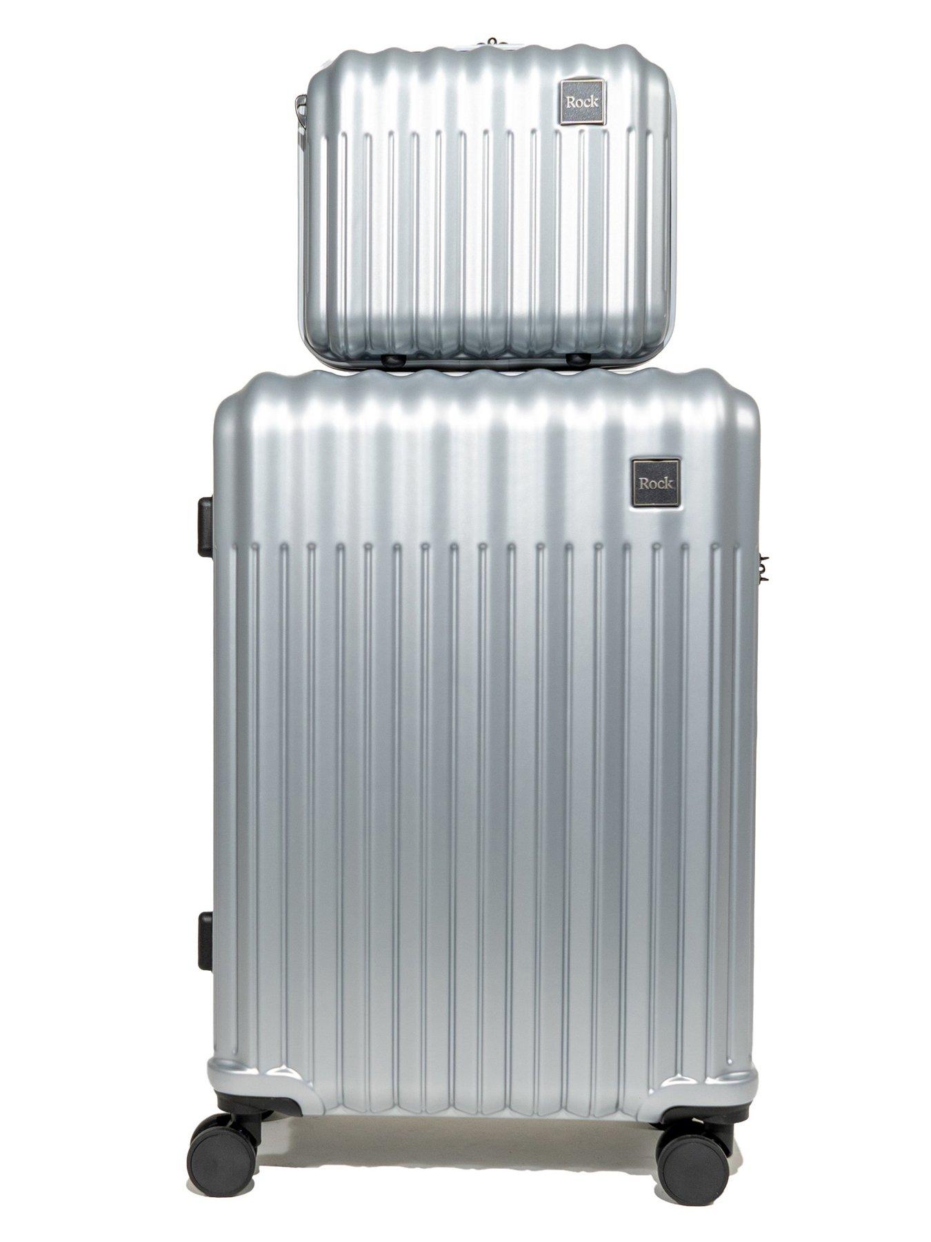 Image 2 of 7 of Rock Luggage Luna Silver Vanity Case