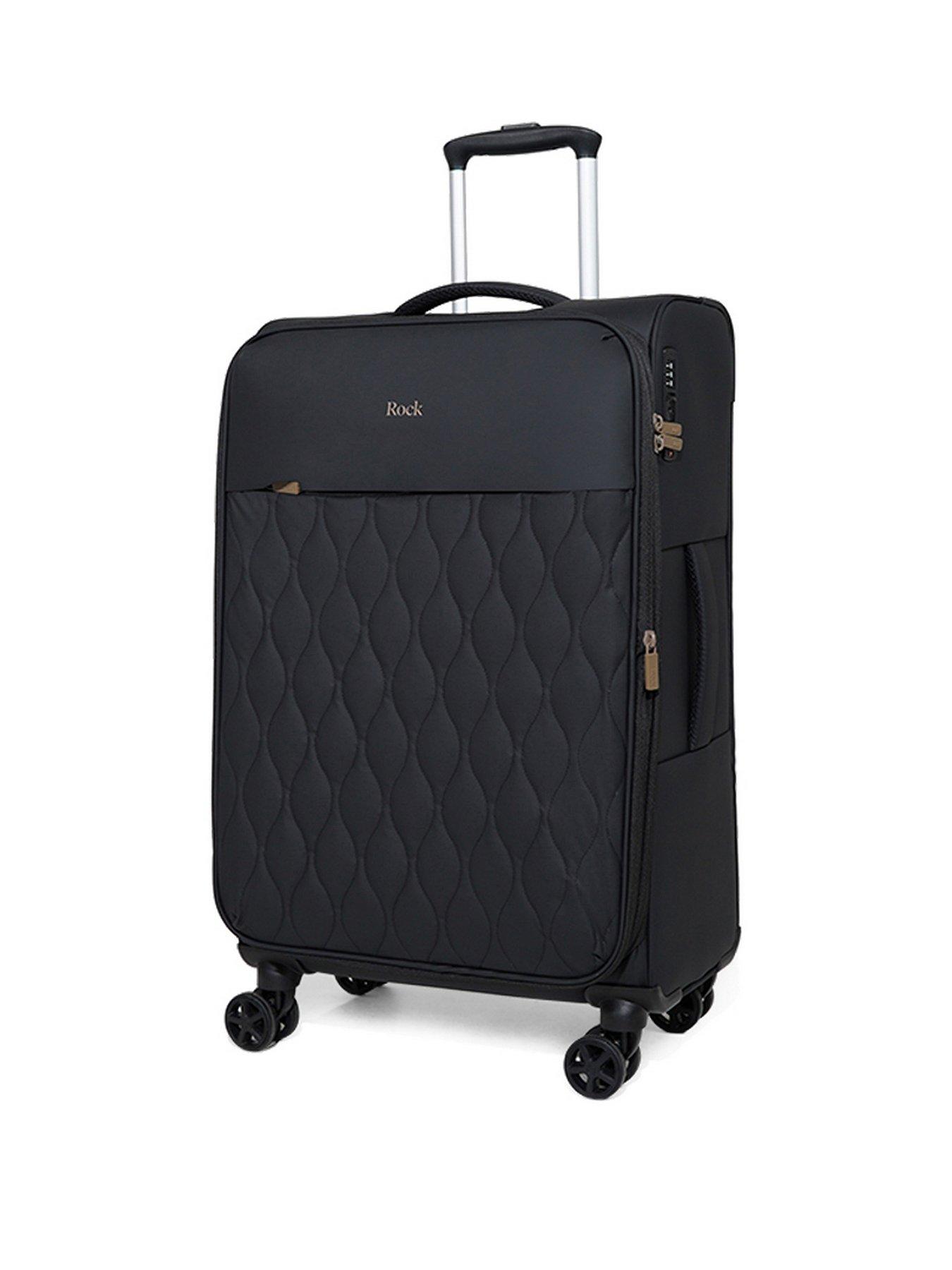 Rock Luggage Ember Black Medium Suitcase