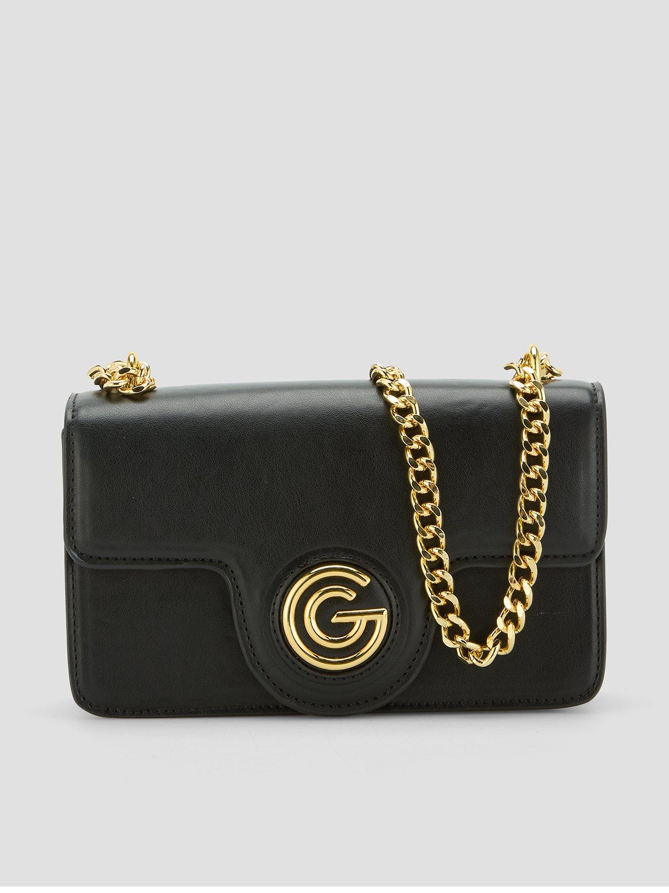 Image 1 of 6 of Gabriella G Designer Gabriella Gucci Clarissa Black Crossbody Bag