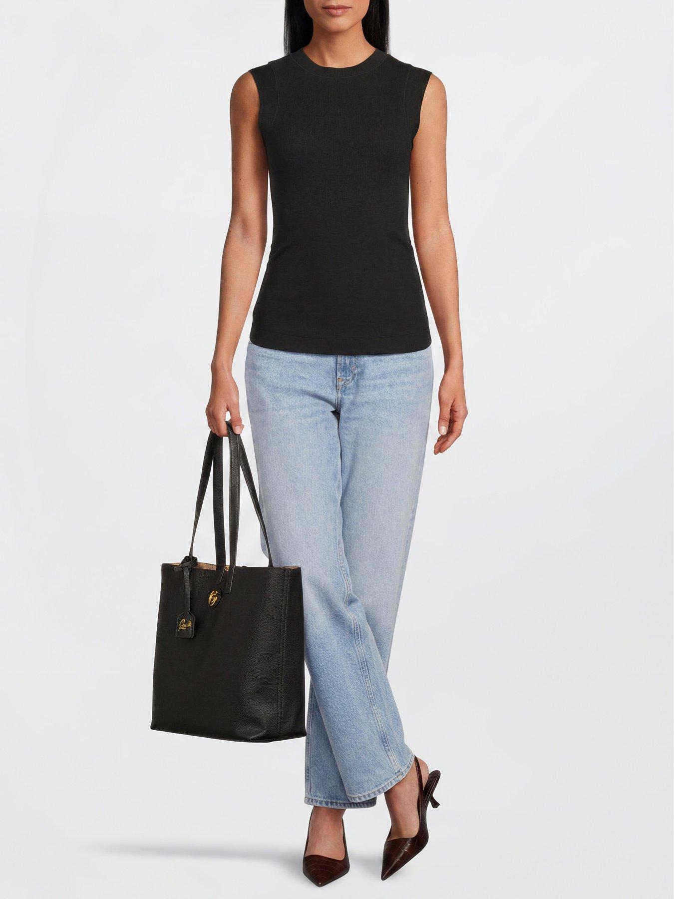 Image 2 of 6 of Gabriella G Designer Gabriella Gucci Luana Black Reversible Shopping Bag